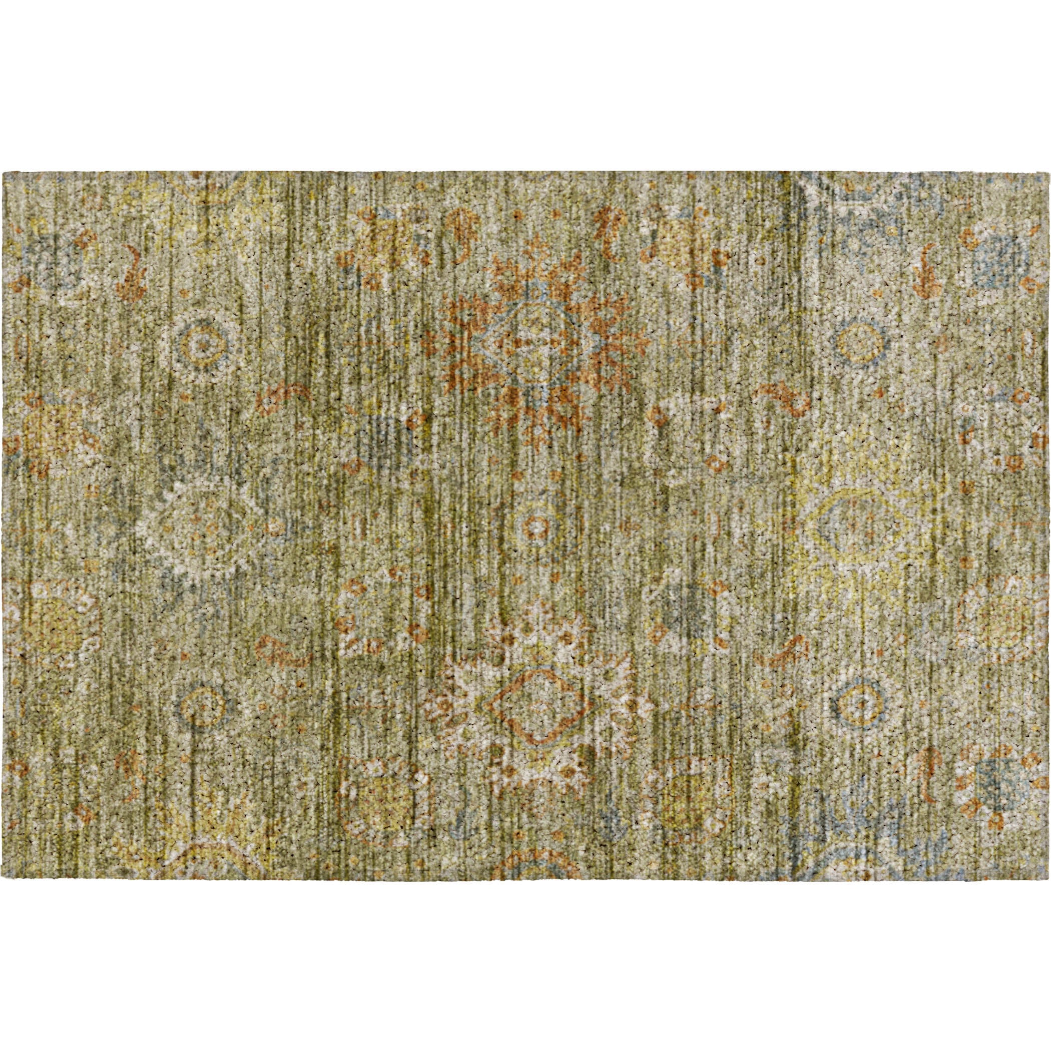 Indoor/Outdoor Transitional SR9 Sage Green Rug 1'8" x 2'6" #shape_Rectangle