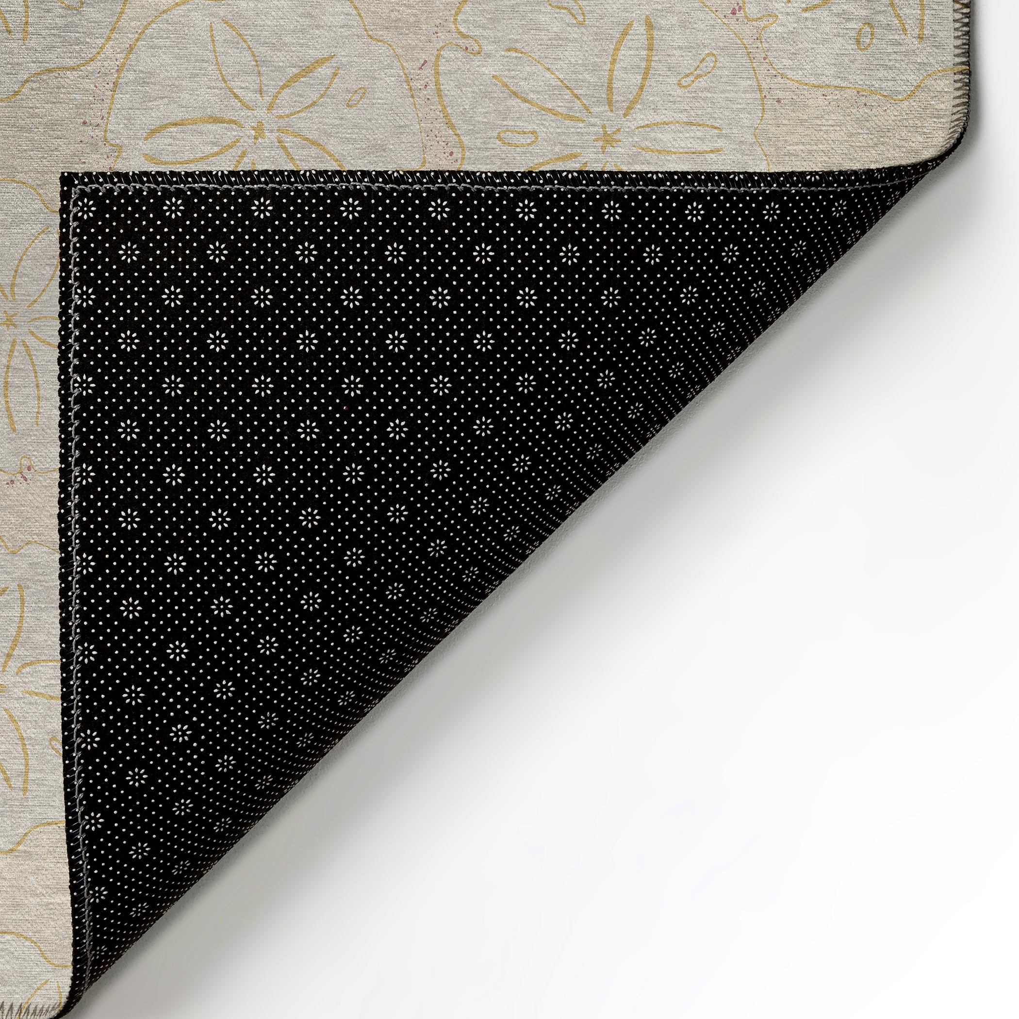 Luxury Machine Washable Indoor/Outdoor Coastal SZ10 Ivory Rug 1'8" x 2'6" #shape_Rectangle