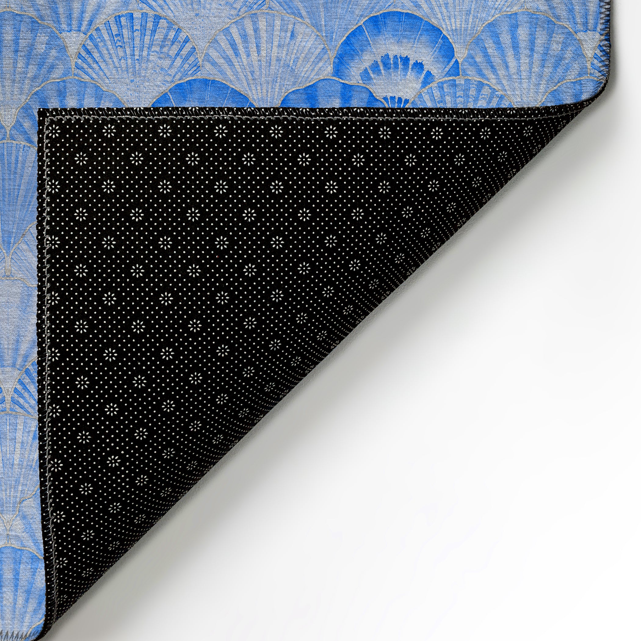 Luxury Machine Washable Indoor/Outdoor Coastal SZ2 Navy Blue Rug 1'8" x 2'6" #shape_Rectangle