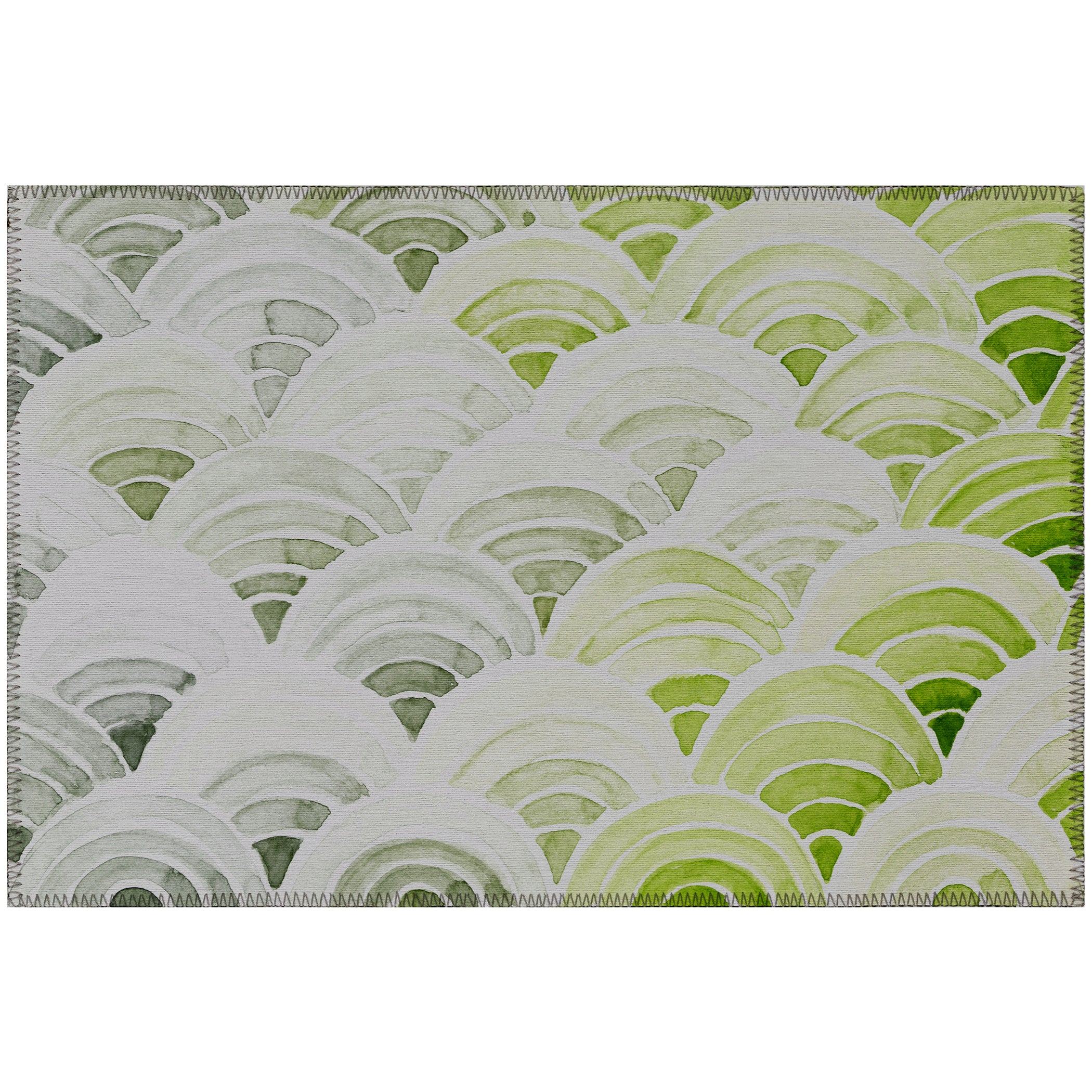Luxury Machine Washable Indoor/Outdoor Coastal SZ5 Lime-In Green Rug 1'8" x 2'6" #shape_Rectangle