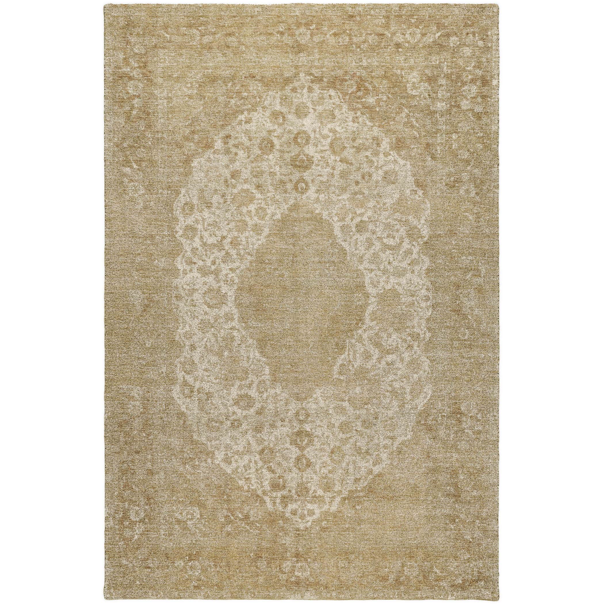 Luxury Washable Indoor/Outdoor Traditional TB13 Beige Brown Rug 2'6" x 3'10" #shape_Rectangle