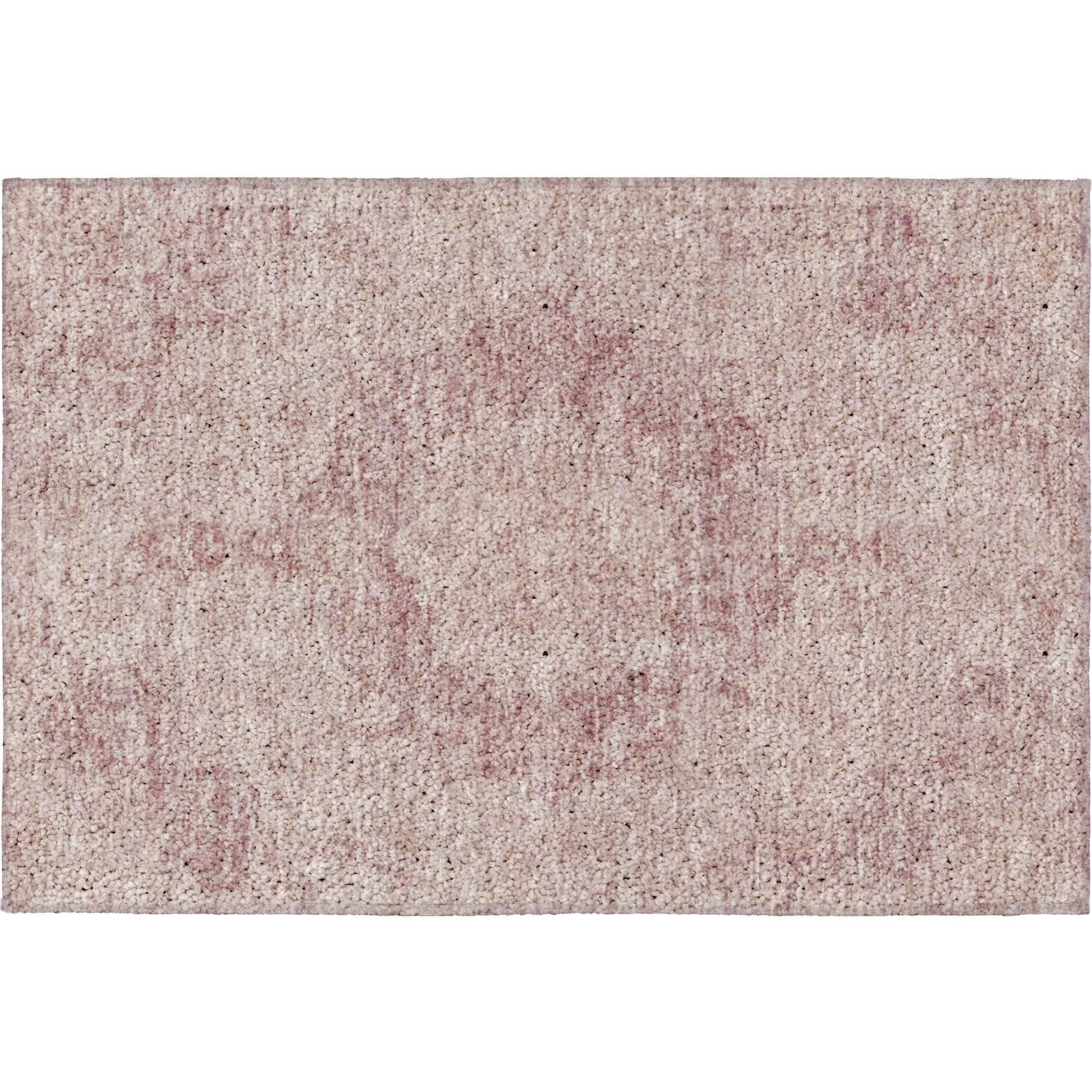 Luxury Washable Indoor/Outdoor Traditional TB5 Pink Rug 1'8" x 2'6" #shape_Rectangle