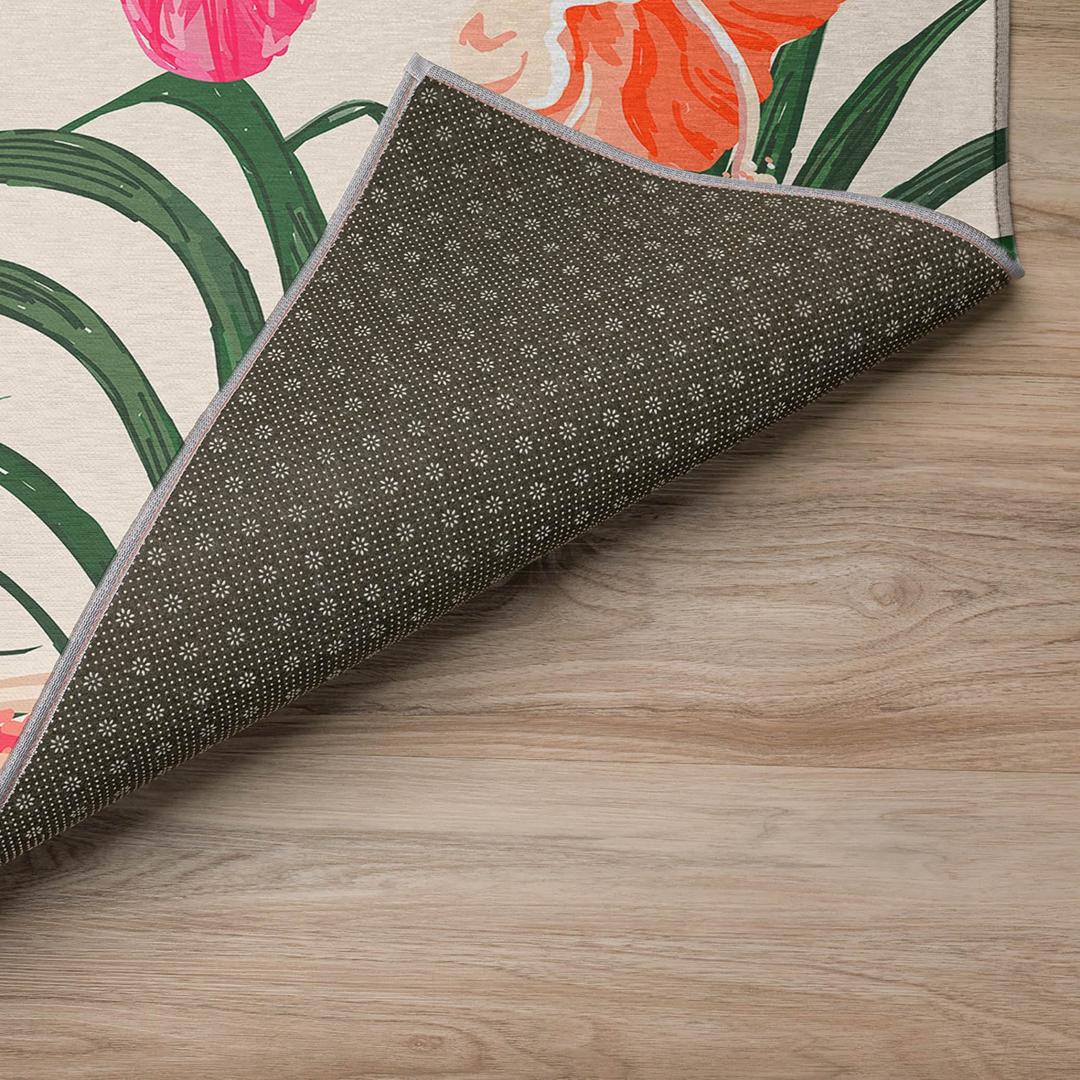 Luxury Machine Washable Indoor/Outdoor Tropical TC12 Ivory Rug 1'8" x 2'6" #shape_Rectangle