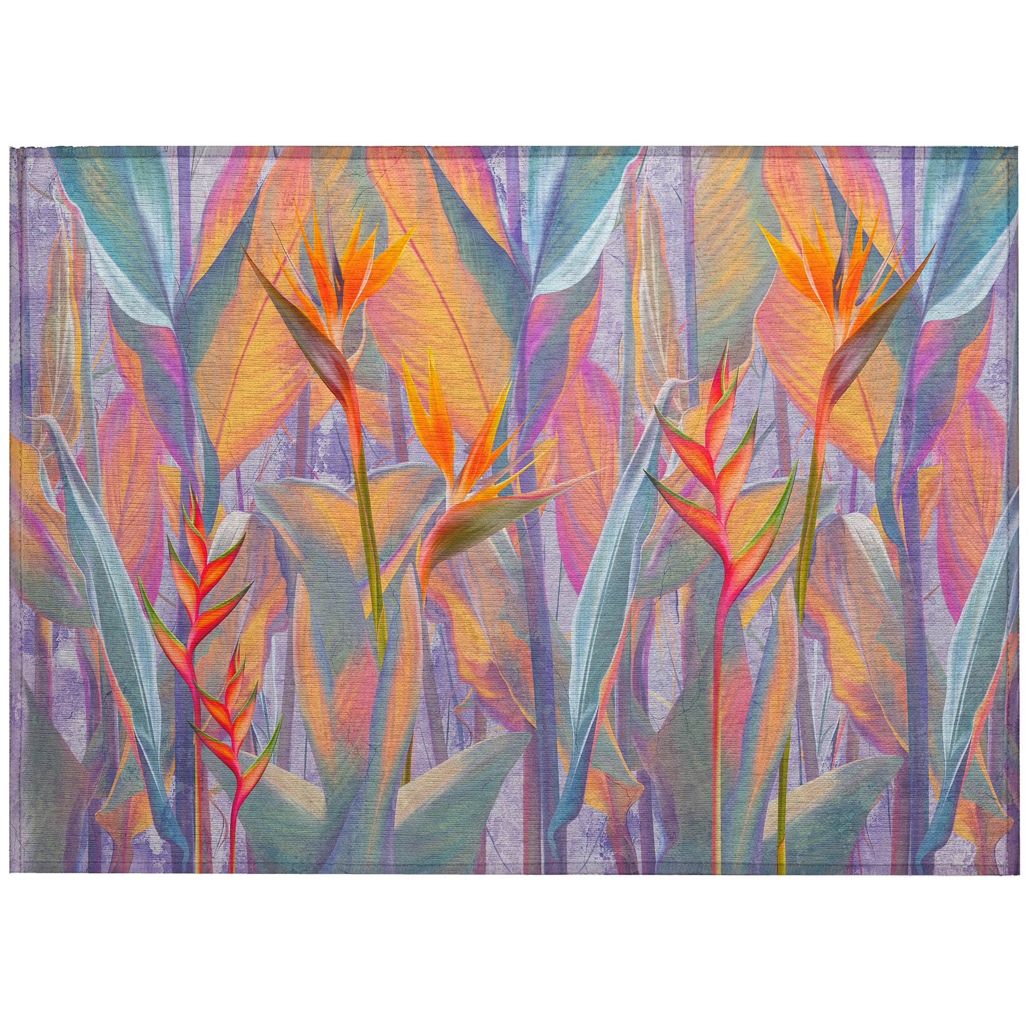 Luxury Machine Washable Indoor/Outdoor Tropical TC14 Passion Multi Rug 1'8" x 2'6" #shape_Rectangle