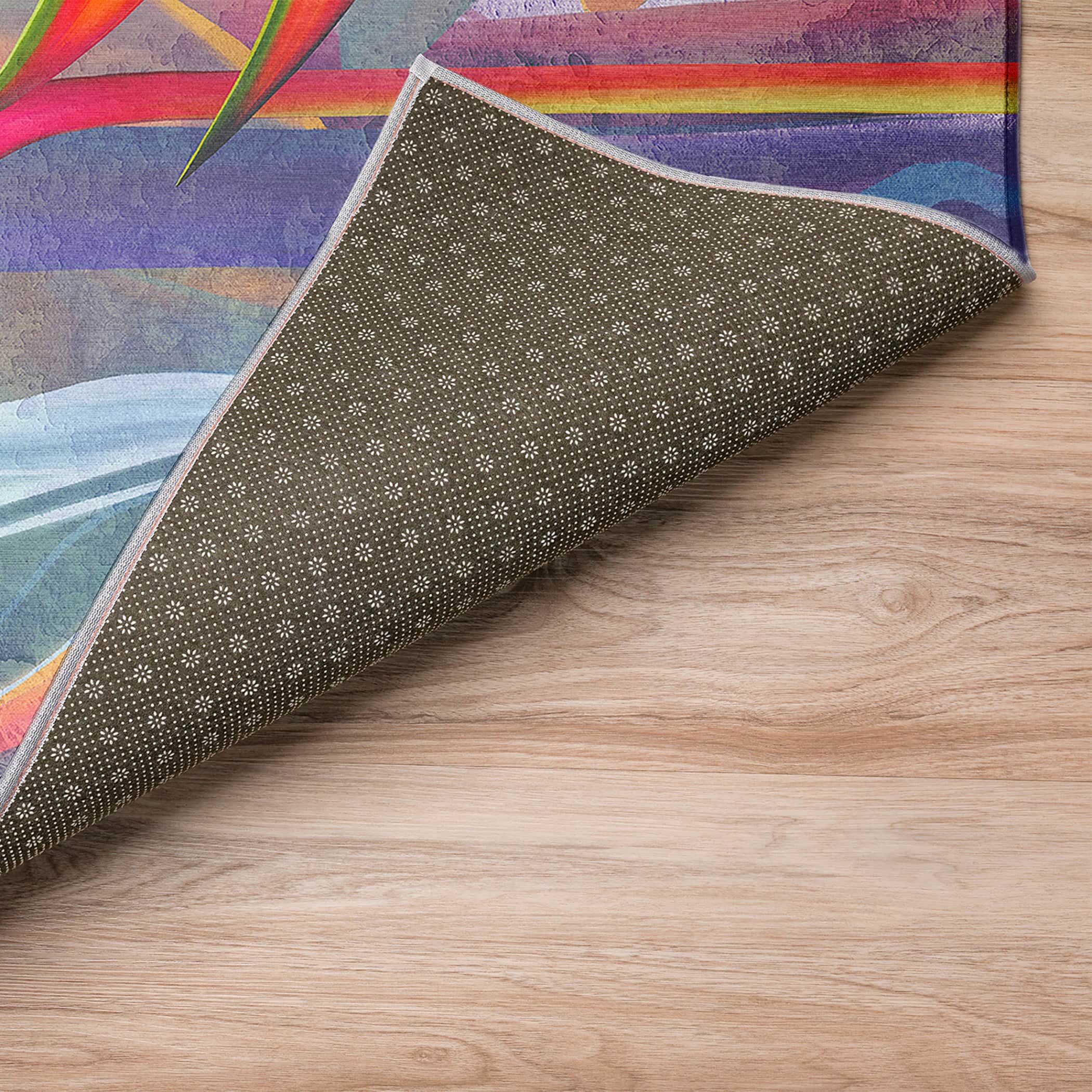 Luxury Machine Washable Indoor/Outdoor Tropical TC14 Passion Multi Rug 1'8" x 2'6" #shape_Rectangle