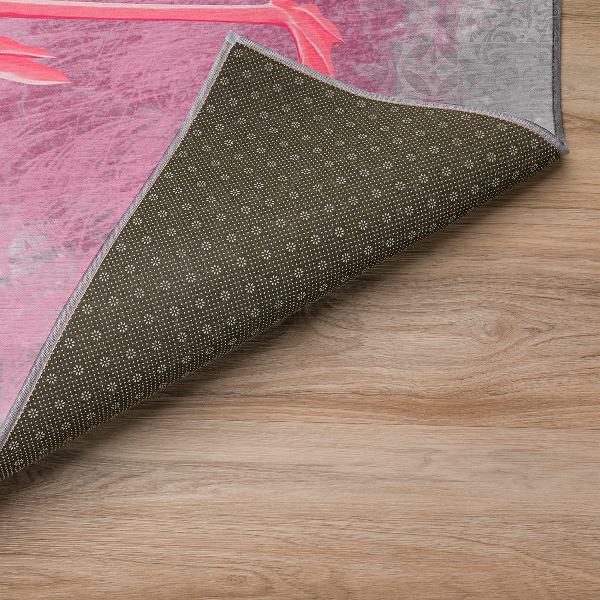 Luxury Machine Washable Indoor/Outdoor Tropical TC2 Silver Gray Rug 1'8" x 2'6" #shape_Rectangle