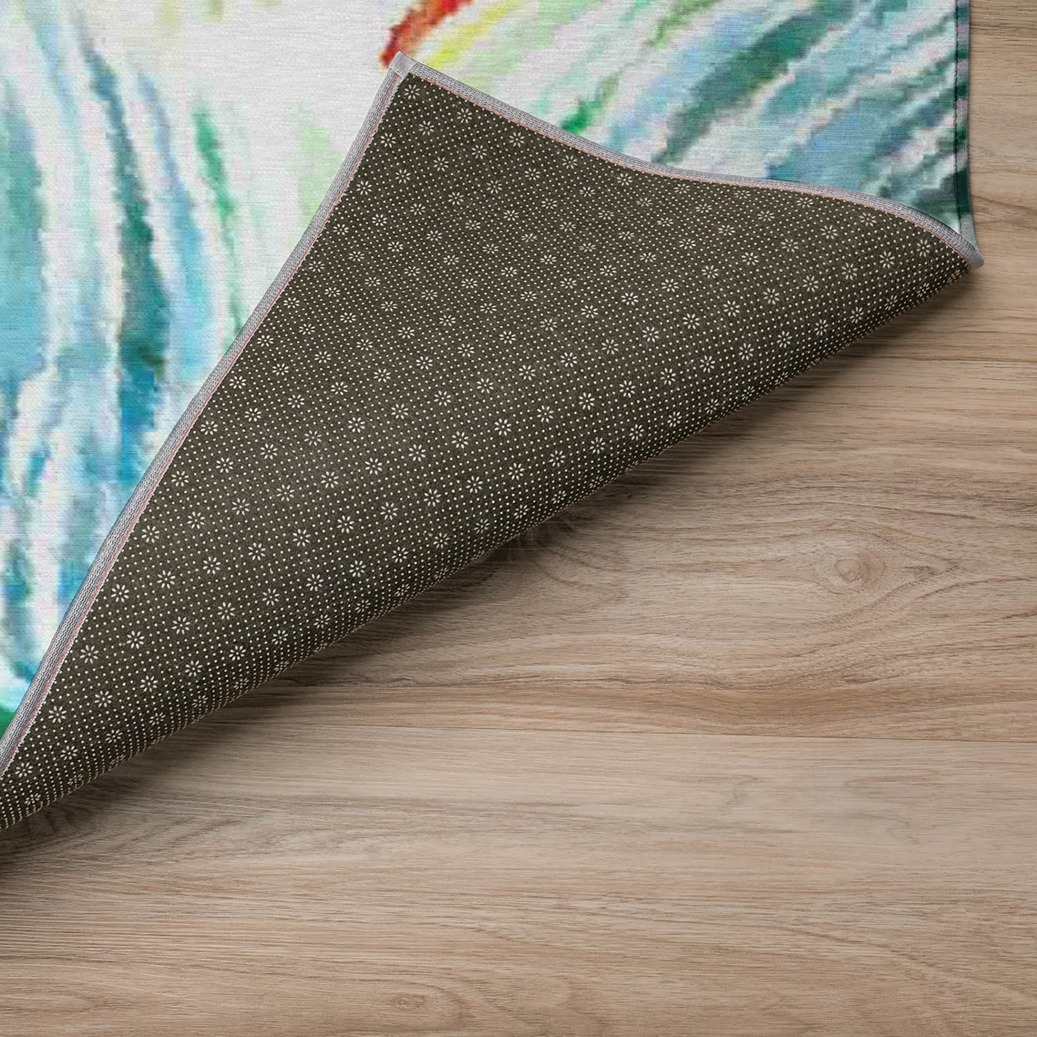 Luxury Machine Washable Indoor/Outdoor Tropical TC4 Meadow Multi Rug 1'8" x 2'6" #shape_Rectangle