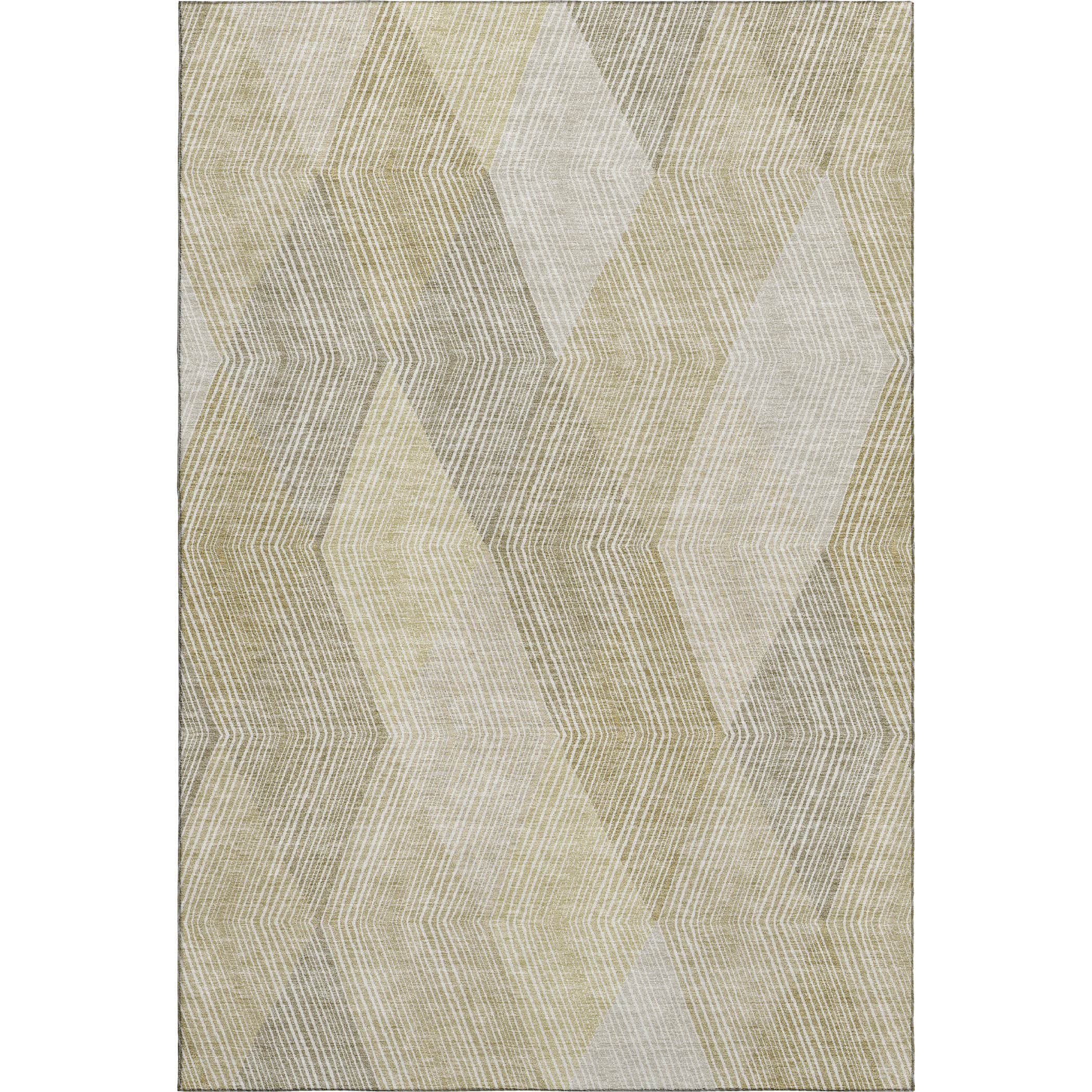 Luxury Washable Indoor/Outdoor Geometric TR11 Beige Brown Rug 2'6" x 3'10" #shape_Rectangle