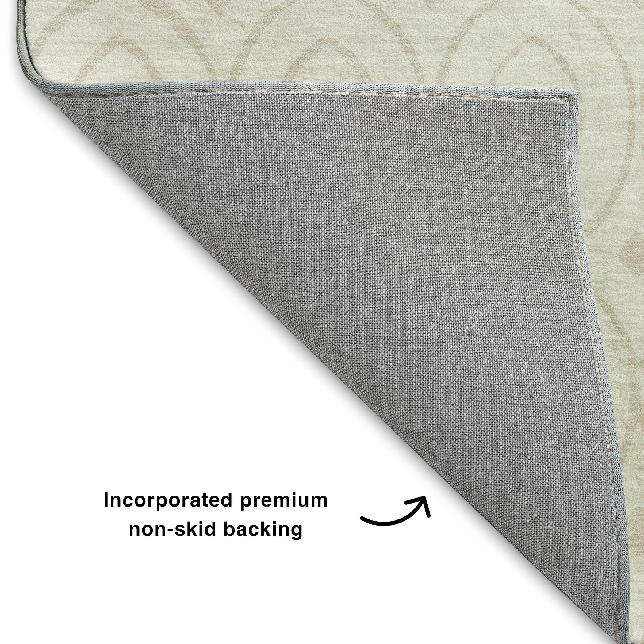 Luxury Washable Indoor/Outdoor Geometric TR12 Ivory Rug 1'8" x 2'6" #shape_Rectangle