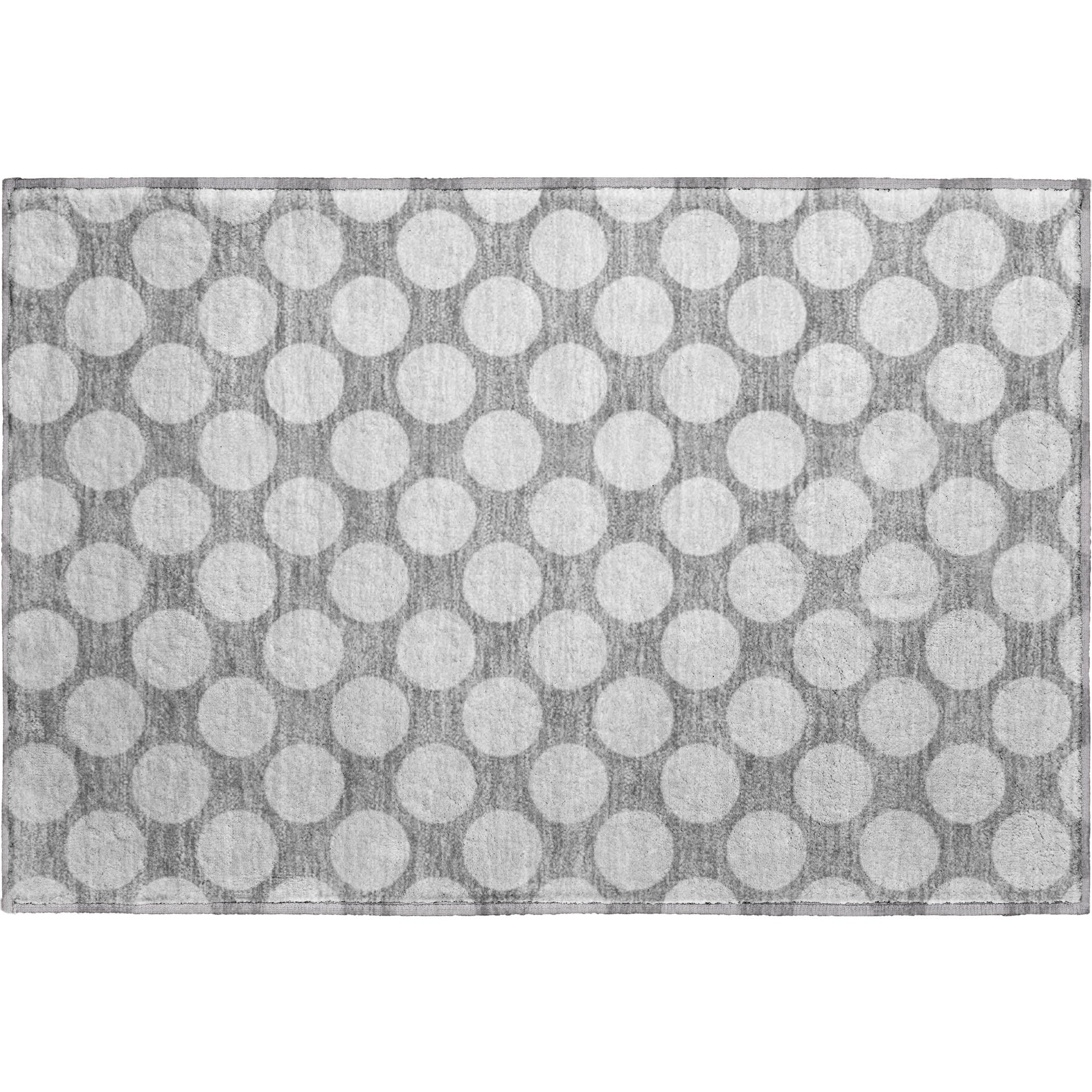 Luxury Washable Indoor/Outdoor Geometric TR13 Gray Rug 1'8" x 2'6" #shape_Rectangle