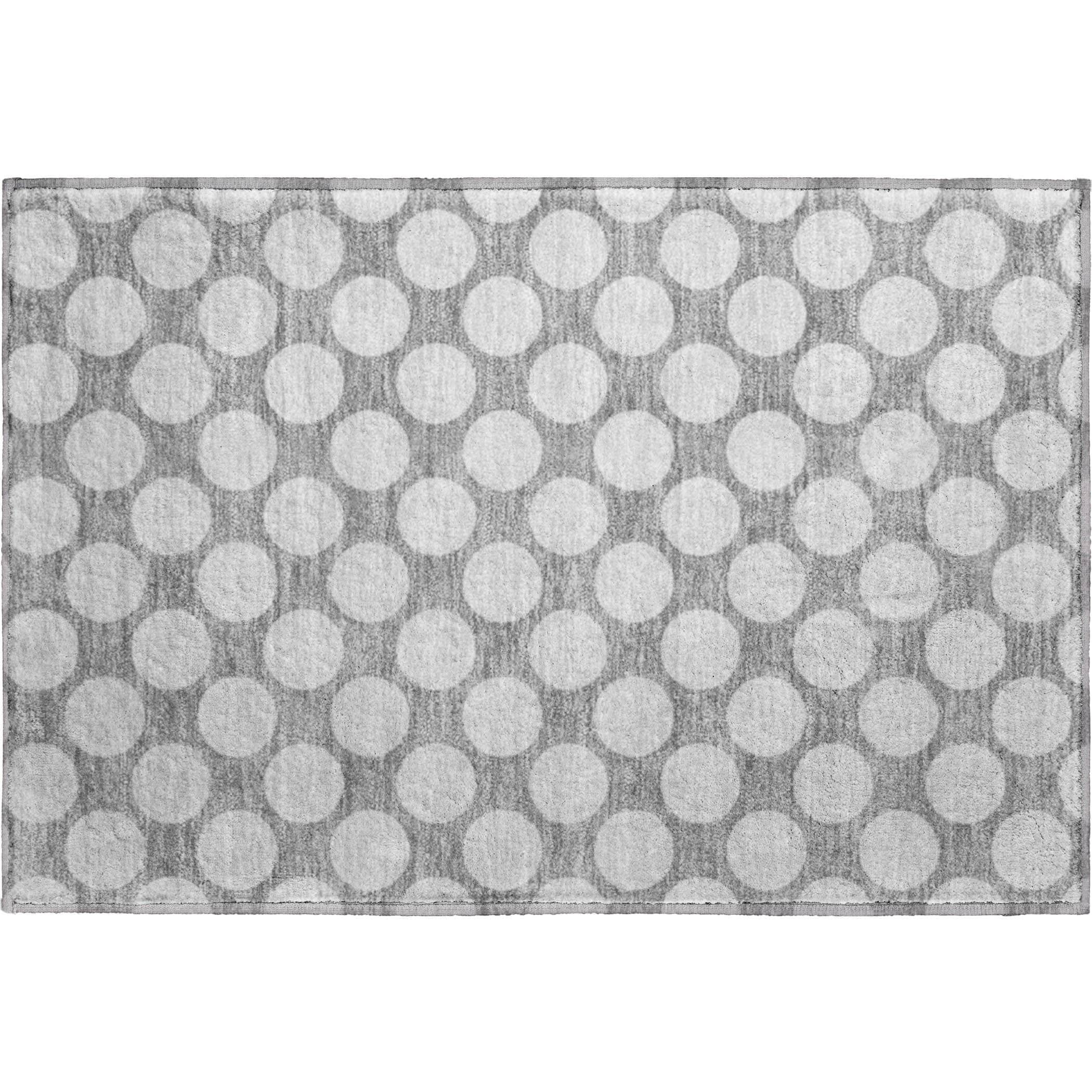 Luxury Washable Indoor/Outdoor Geometric TR13 Gray Rug 1'8" x 2'6" #shape_Rectangle