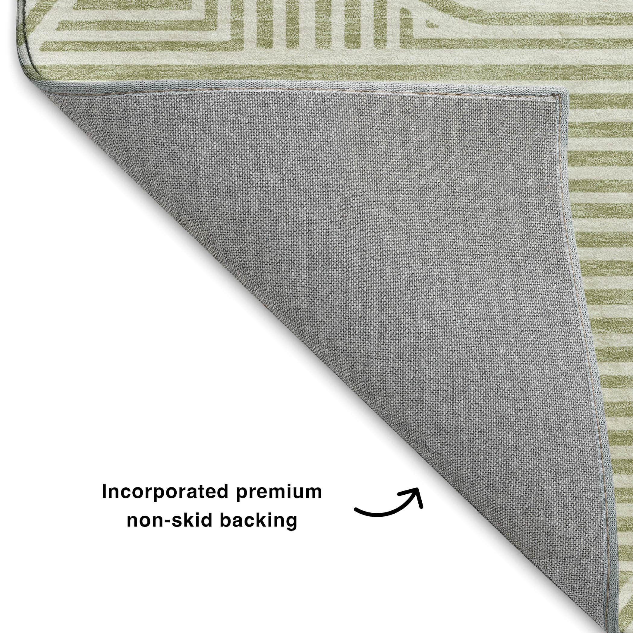 Luxury Washable Indoor/Outdoor Geometric TR14 Aloe Green Rug 1'8" x 2'6" #shape_Rectangle