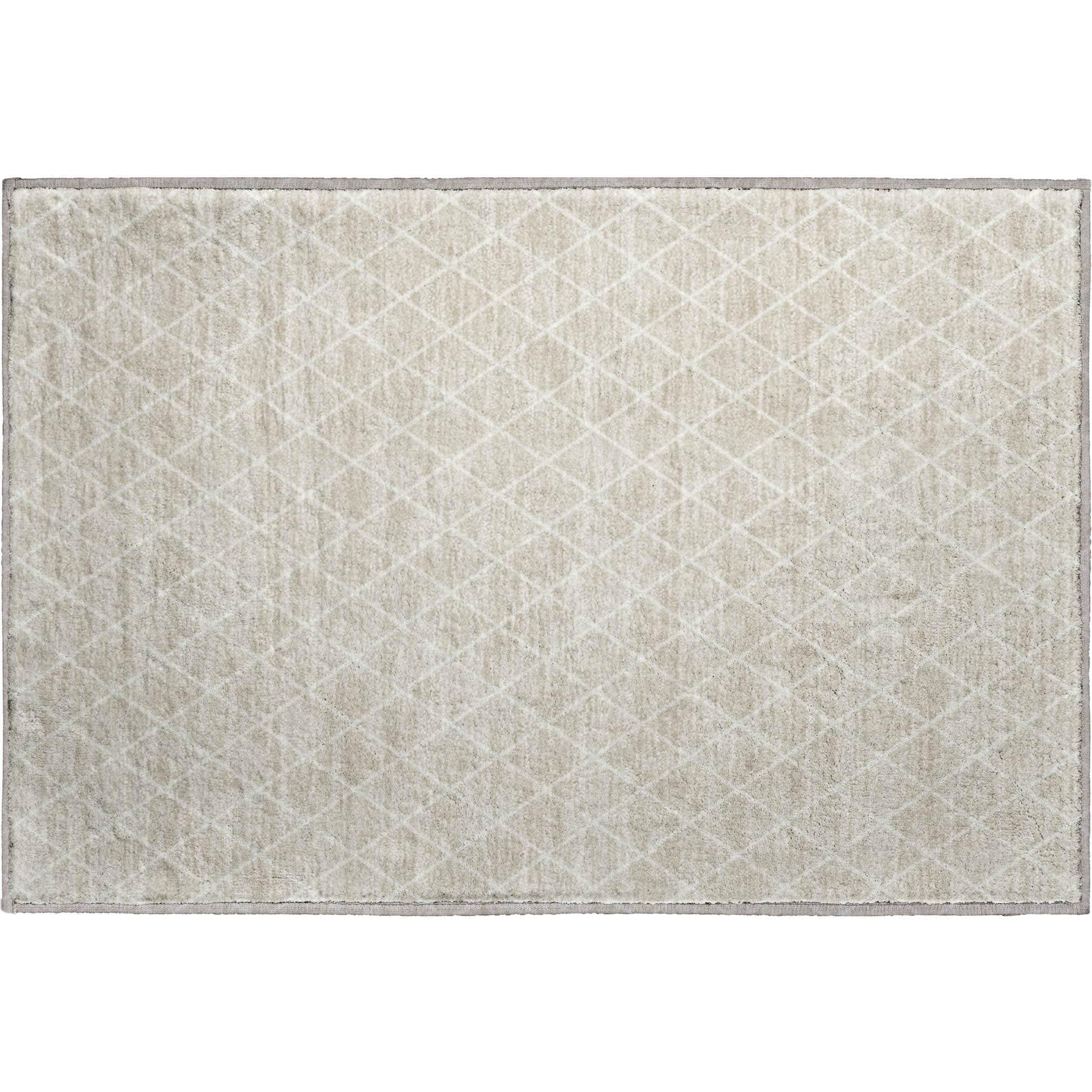 Luxury Washable Indoor/Outdoor Geometric TR15 Beige Brown Rug 1'8" x 2'6" #shape_Rectangle