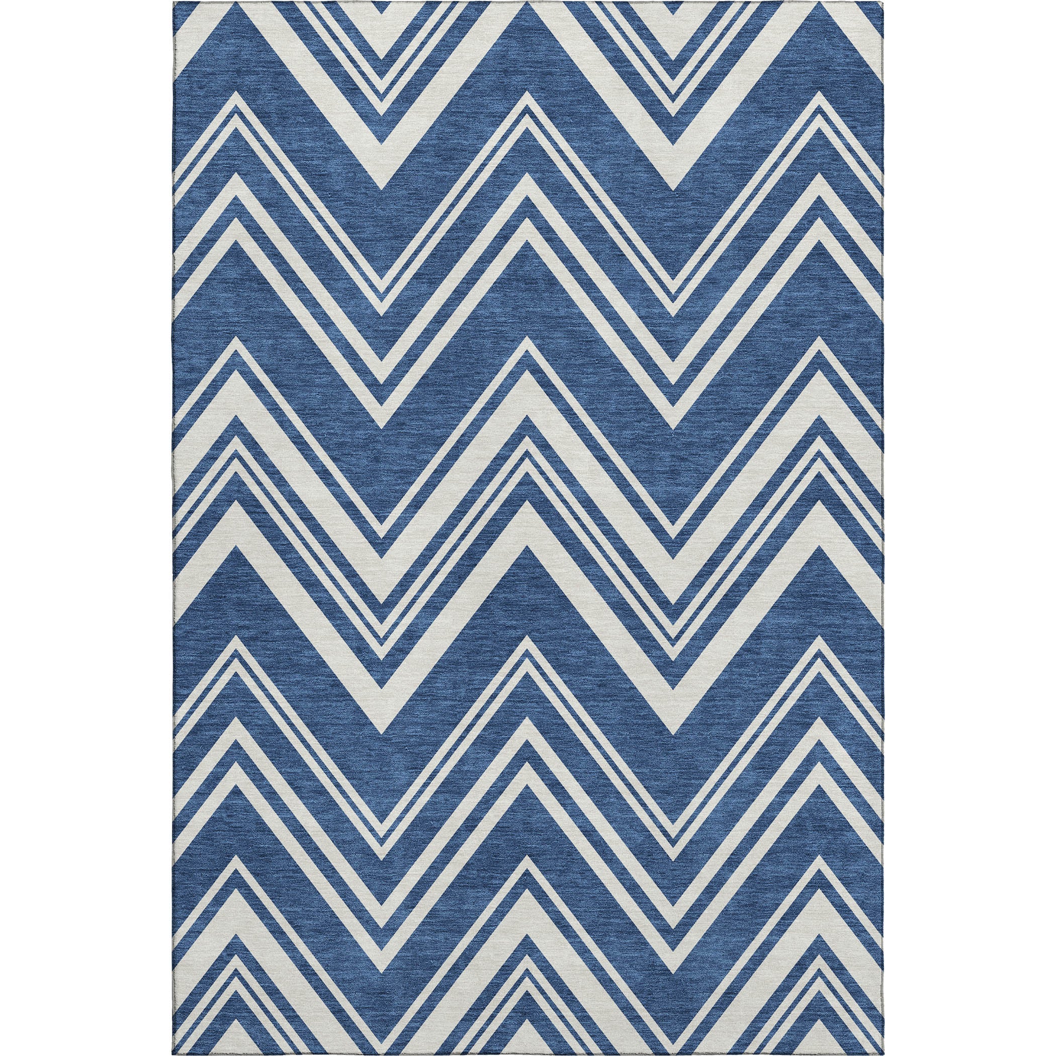 Luxury Washable Indoor/Outdoor Geometric TR17 Blue Rug 2'6" x 3'10" #shape_Rectangle