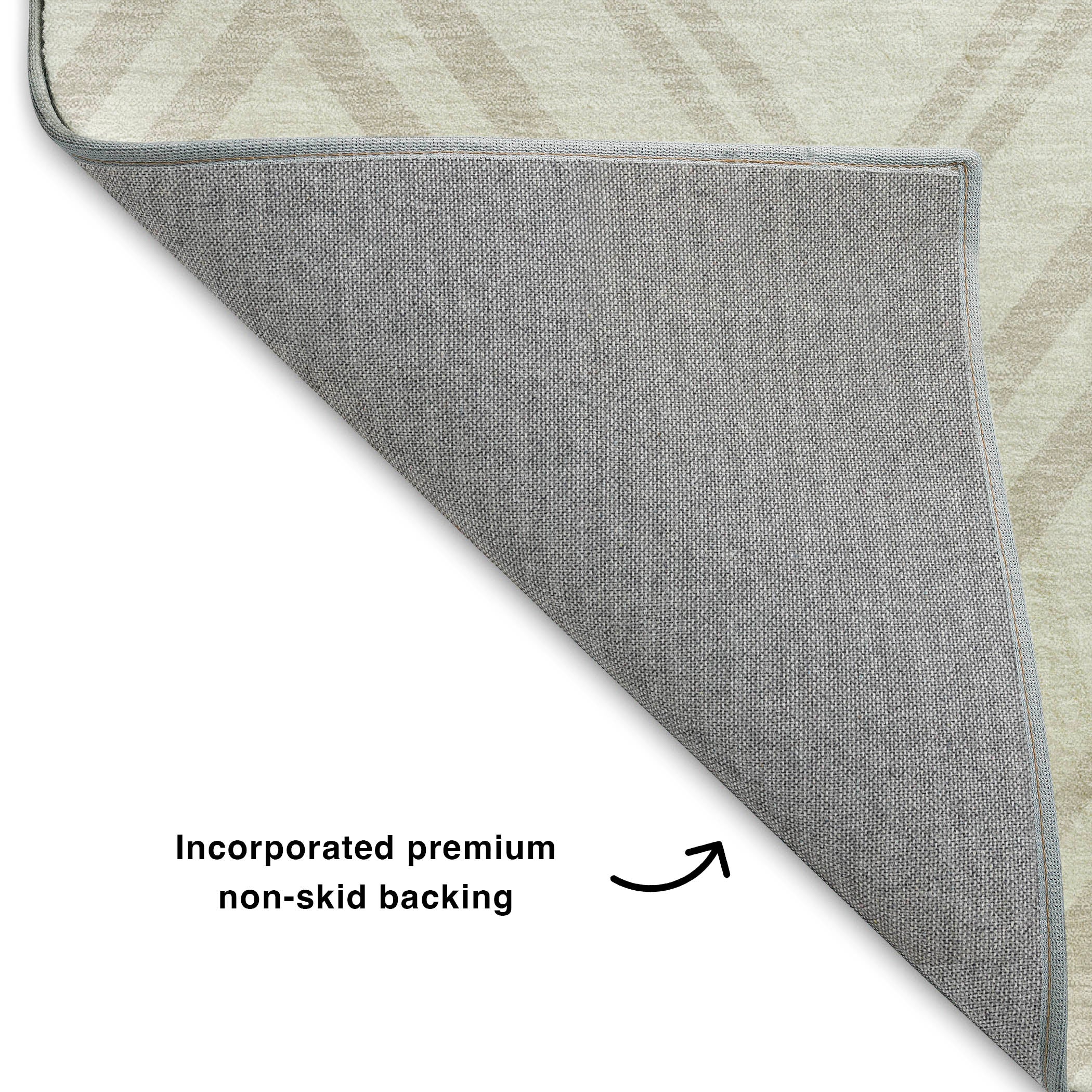 Luxury Washable Indoor/Outdoor Geometric TR17 Ivory Rug 1'8" x 2'6" #shape_Rectangle