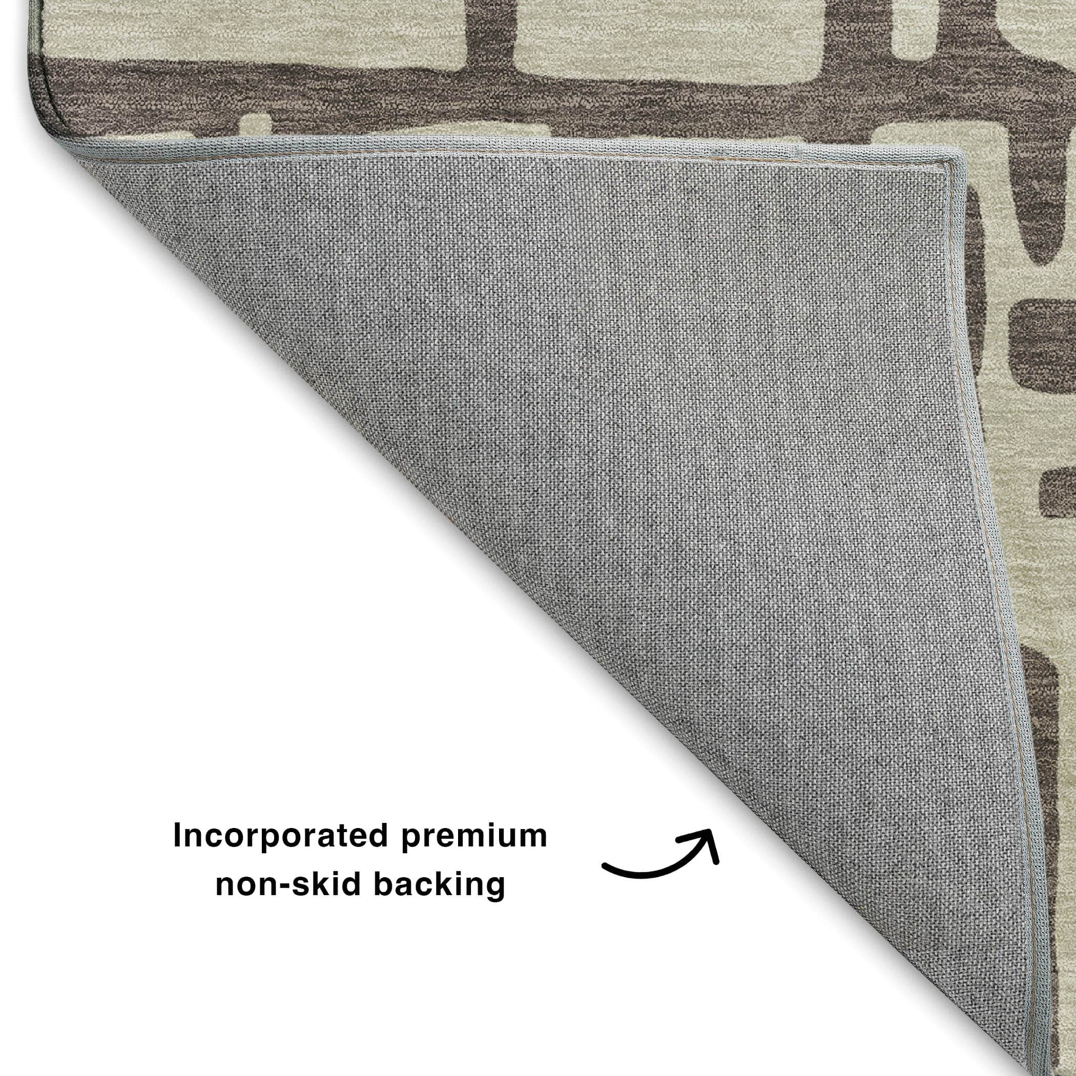 Luxury Washable Indoor/Outdoor Geometric TR1 Chocolate Brown Rug 1'8" x 2'6" #shape_Rectangle