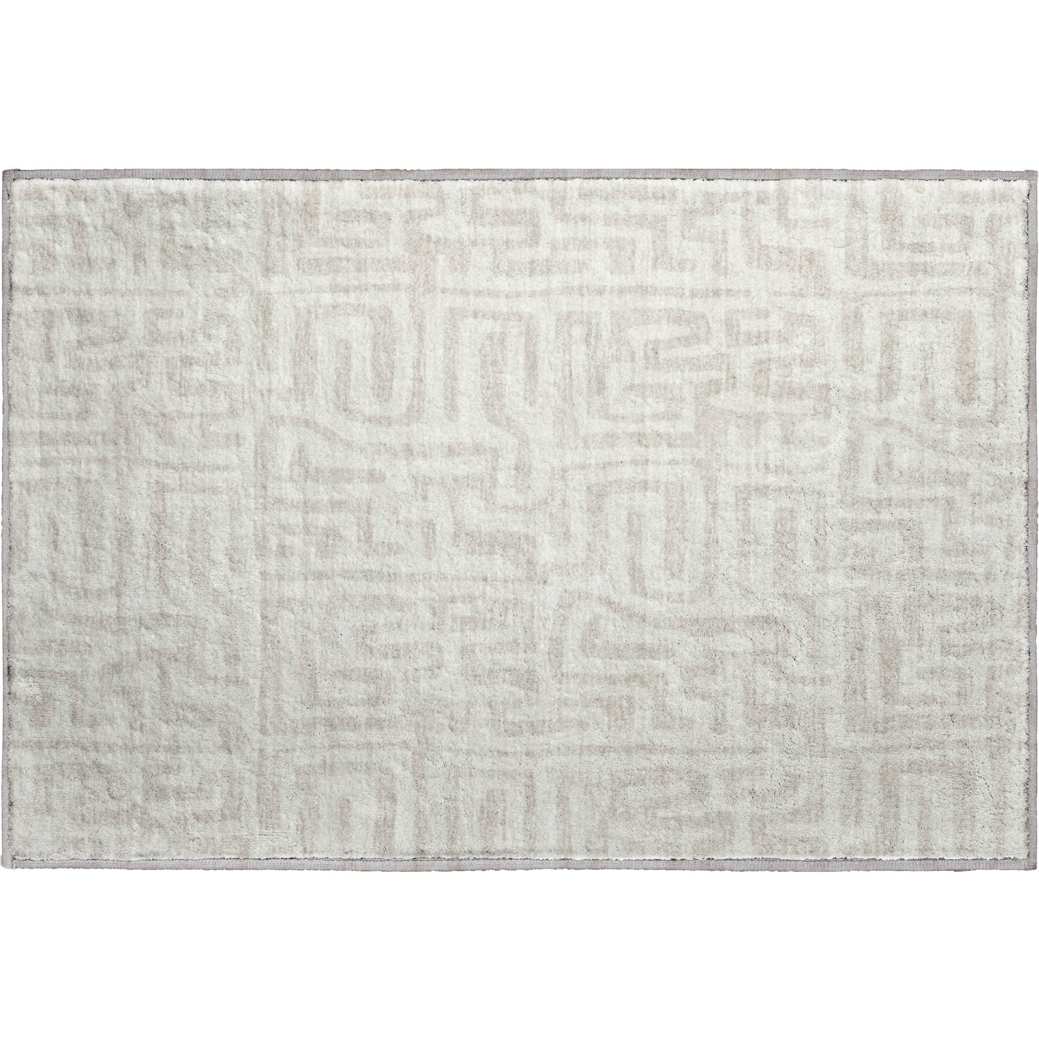 Luxury Washable Indoor/Outdoor Geometric TR1 Ivory Rug 1'8" x 2'6" #shape_Rectangle
