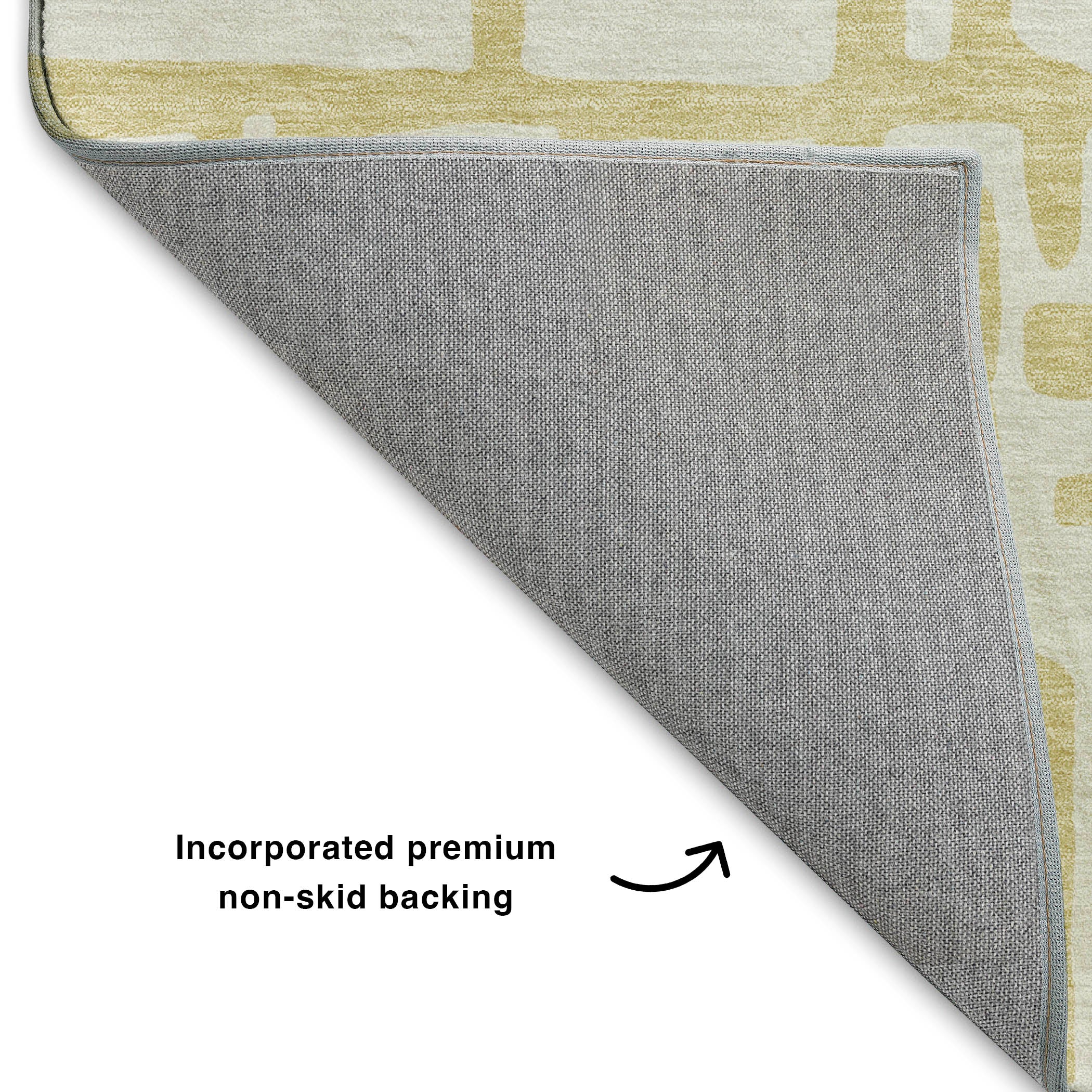 Luxury Washable Indoor/Outdoor Geometric TR1 Wheat Gold Rug 1'8" x 2'6" #shape_Rectangle