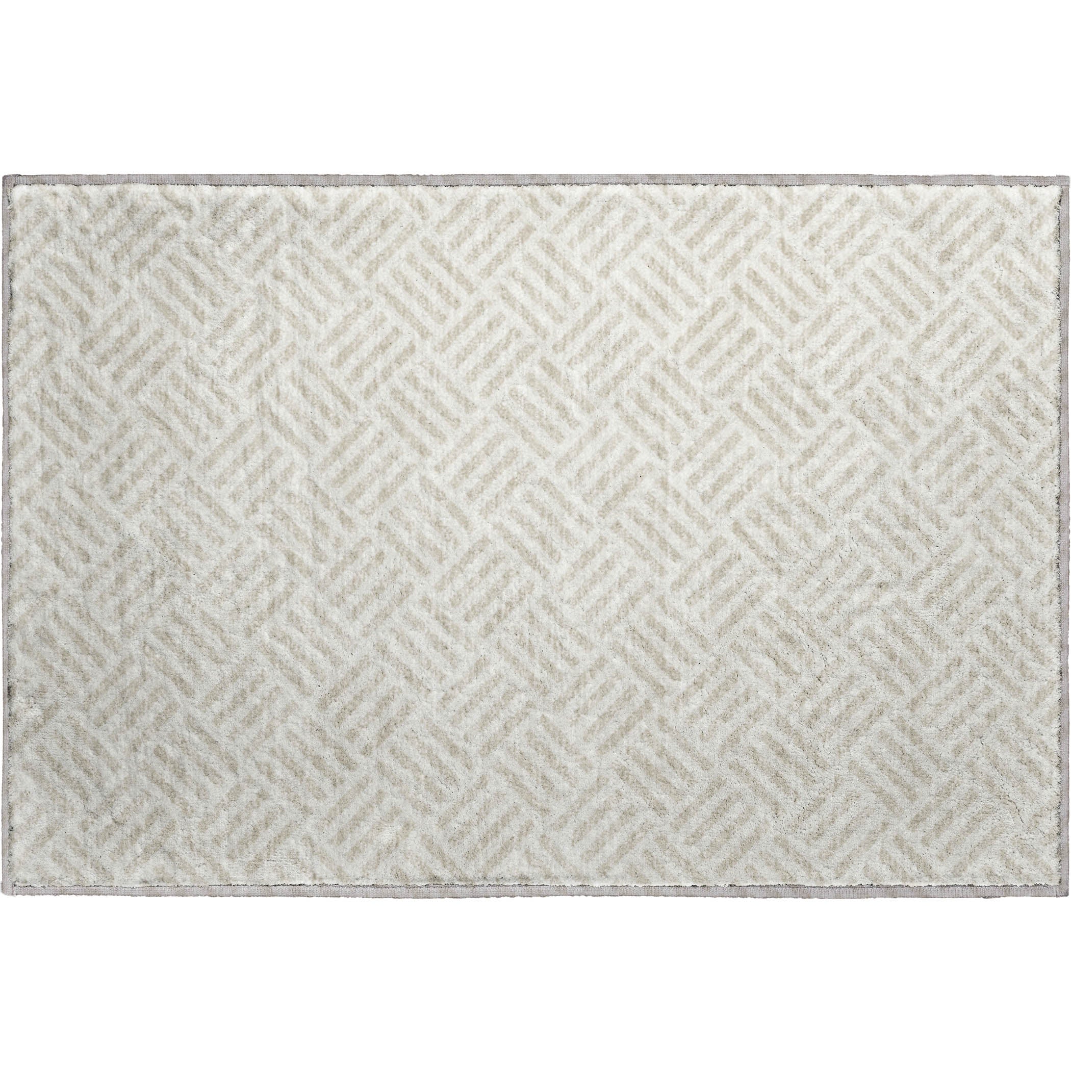 Luxury Washable Indoor/Outdoor Geometric TR3 Ivory Rug 1'8" x 2'6" #shape_Rectangle