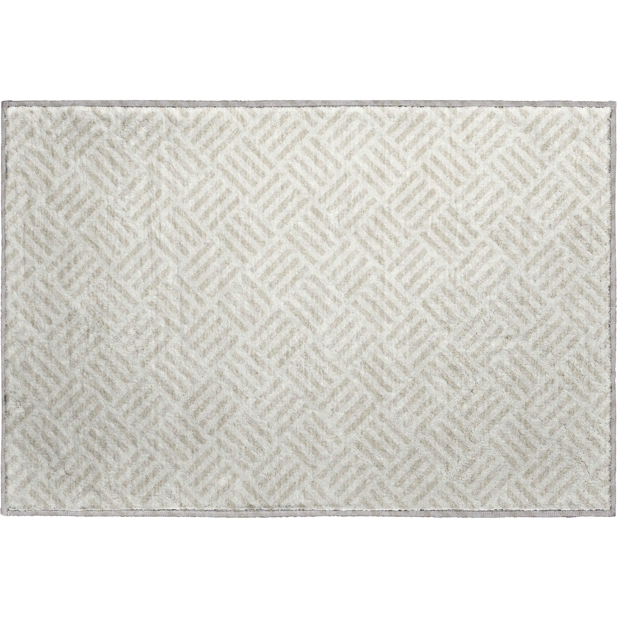 Luxury Washable Indoor/Outdoor Geometric TR3 Ivory Rug 1'8" x 2'6" #shape_Rectangle