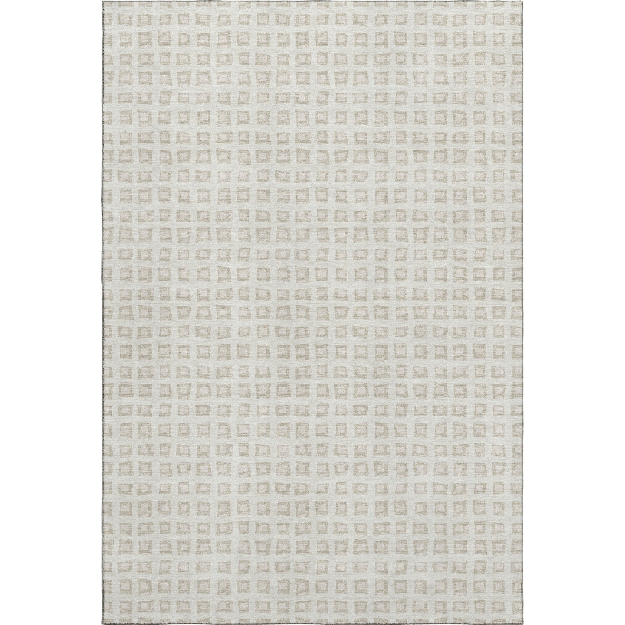 Luxury Washable Indoor/Outdoor Geometric TR4 Ivory Rug 2'6" x 3'10" #shape_Rectangle