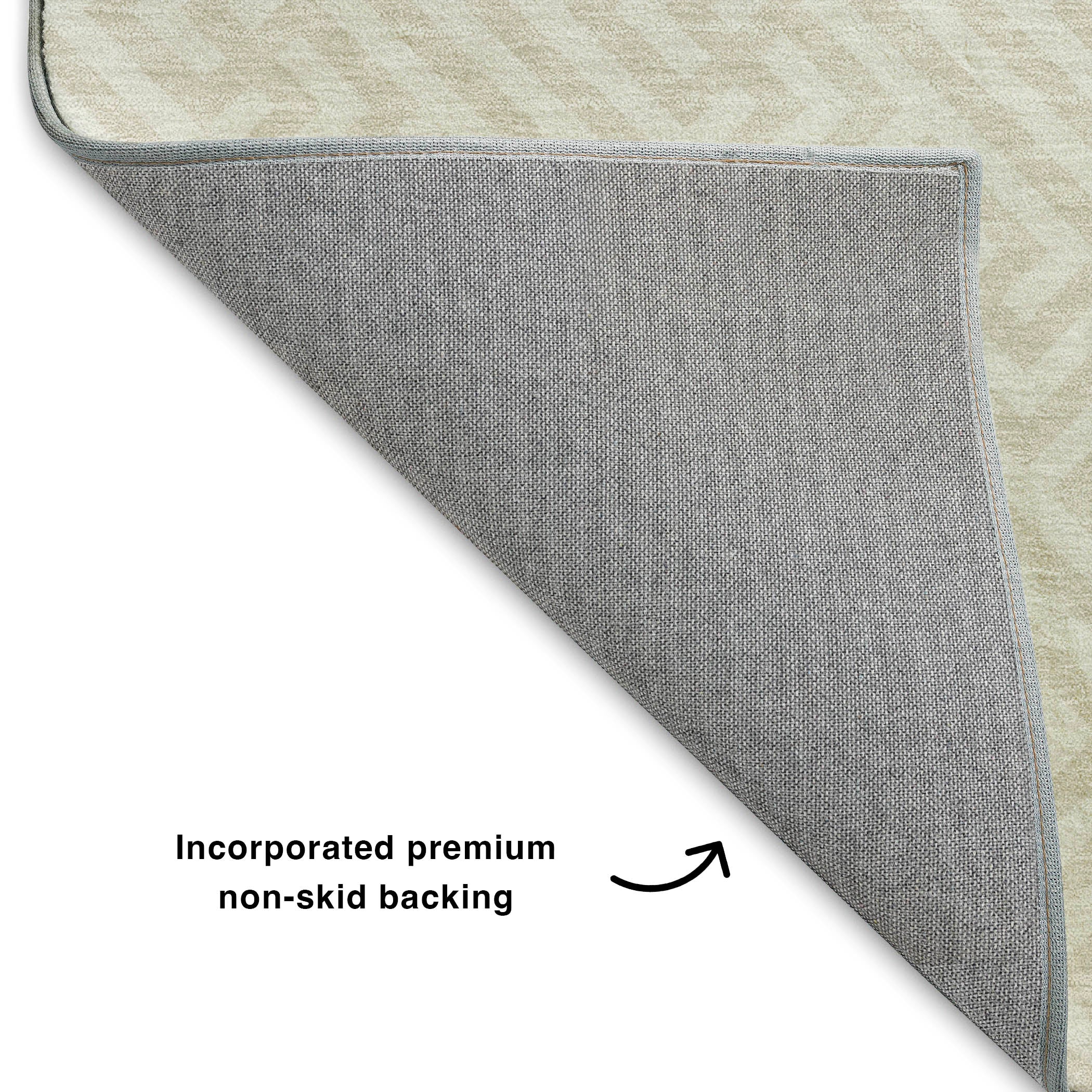 Luxury Washable Indoor/Outdoor Geometric TR5 Beige Brown Rug 1'8" x 2'6" #shape_Rectangle