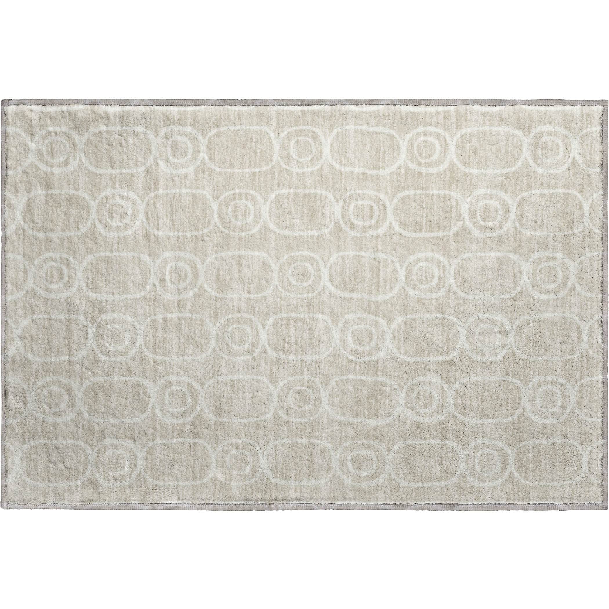 Luxury Washable Indoor/Outdoor Geometric TR6 Beige Brown Rug 1'8" x 2'6" #shape_Rectangle