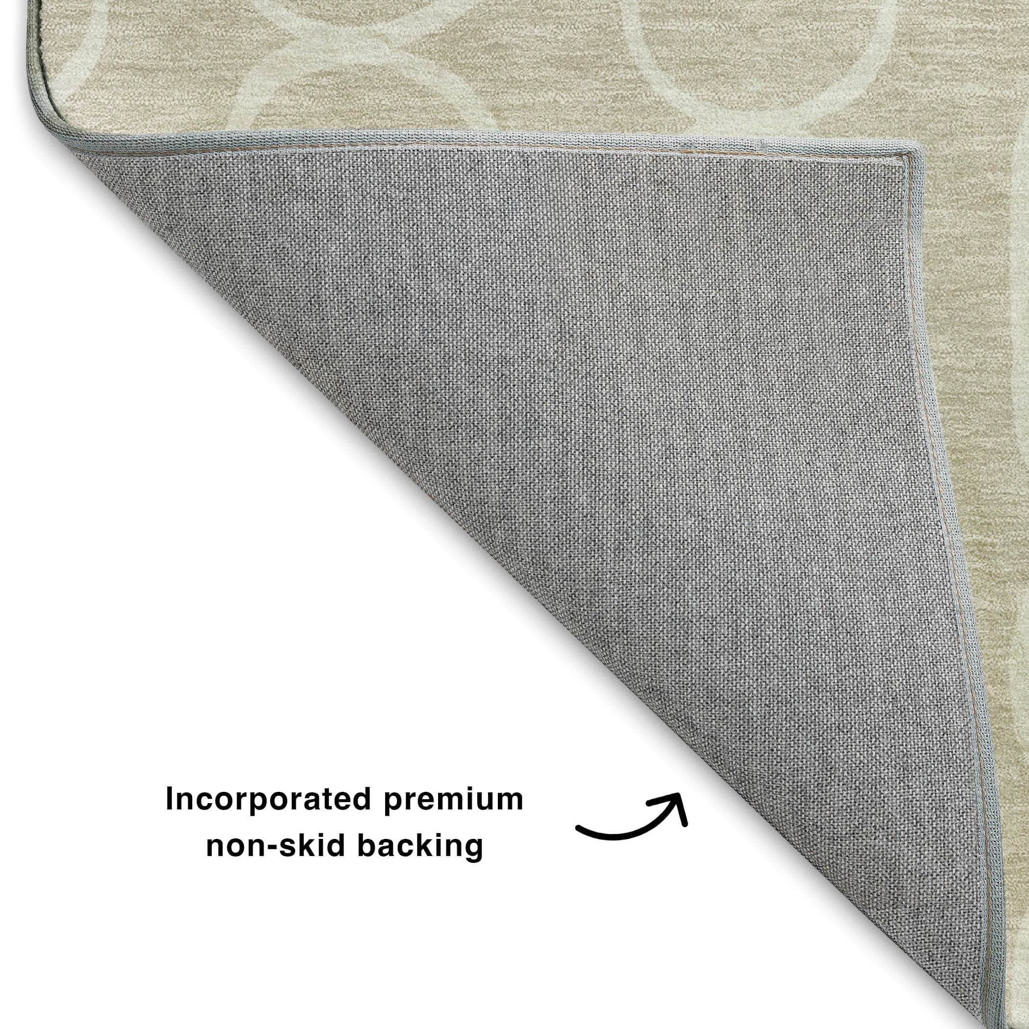 Luxury Washable Indoor/Outdoor Geometric TR6 Beige Brown Rug 1'8" x 2'6" #shape_Rectangle
