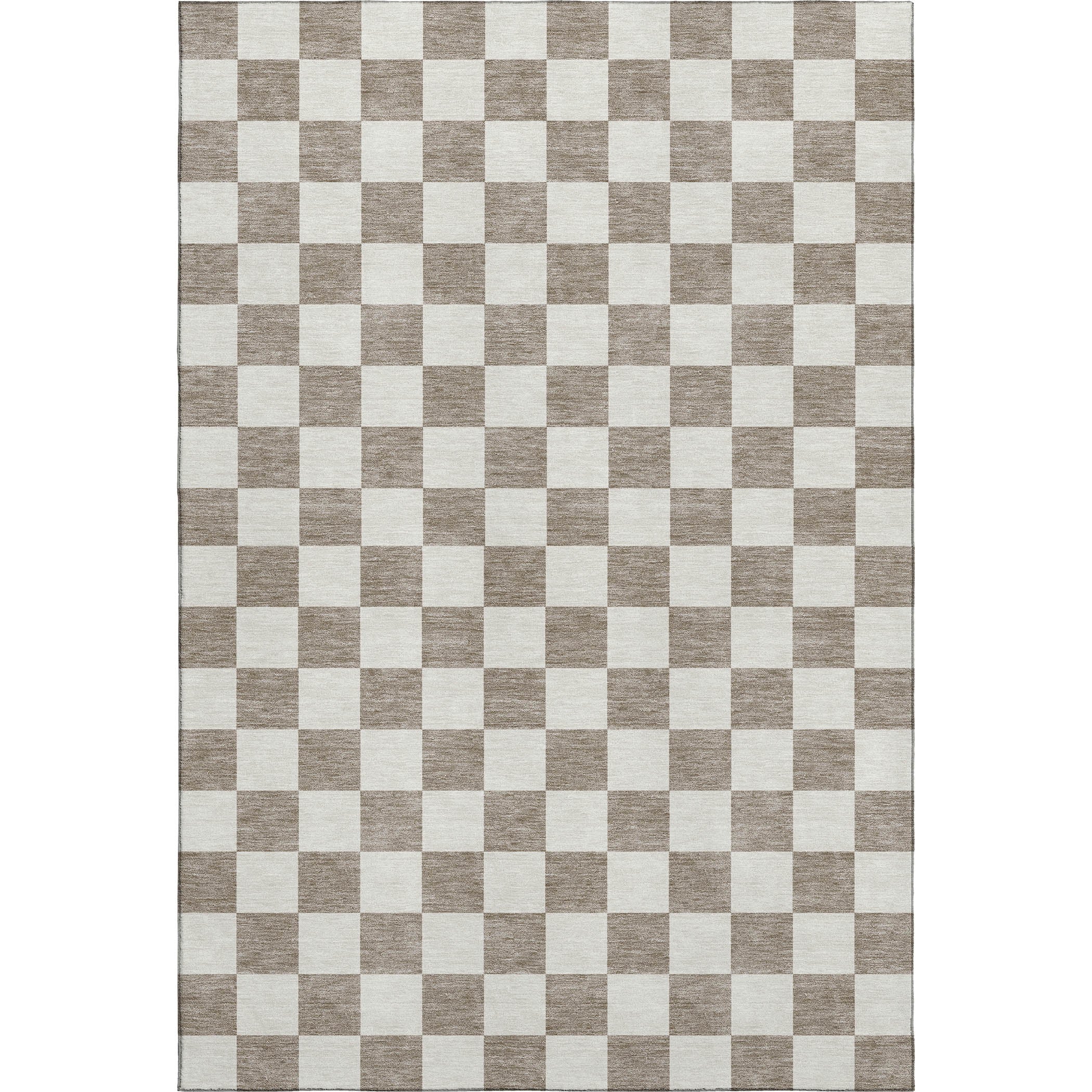 Luxury Washable Indoor/Outdoor Geometric TR7 Khaki Brown Rug 2'6" x 3'10" #shape_Rectangle