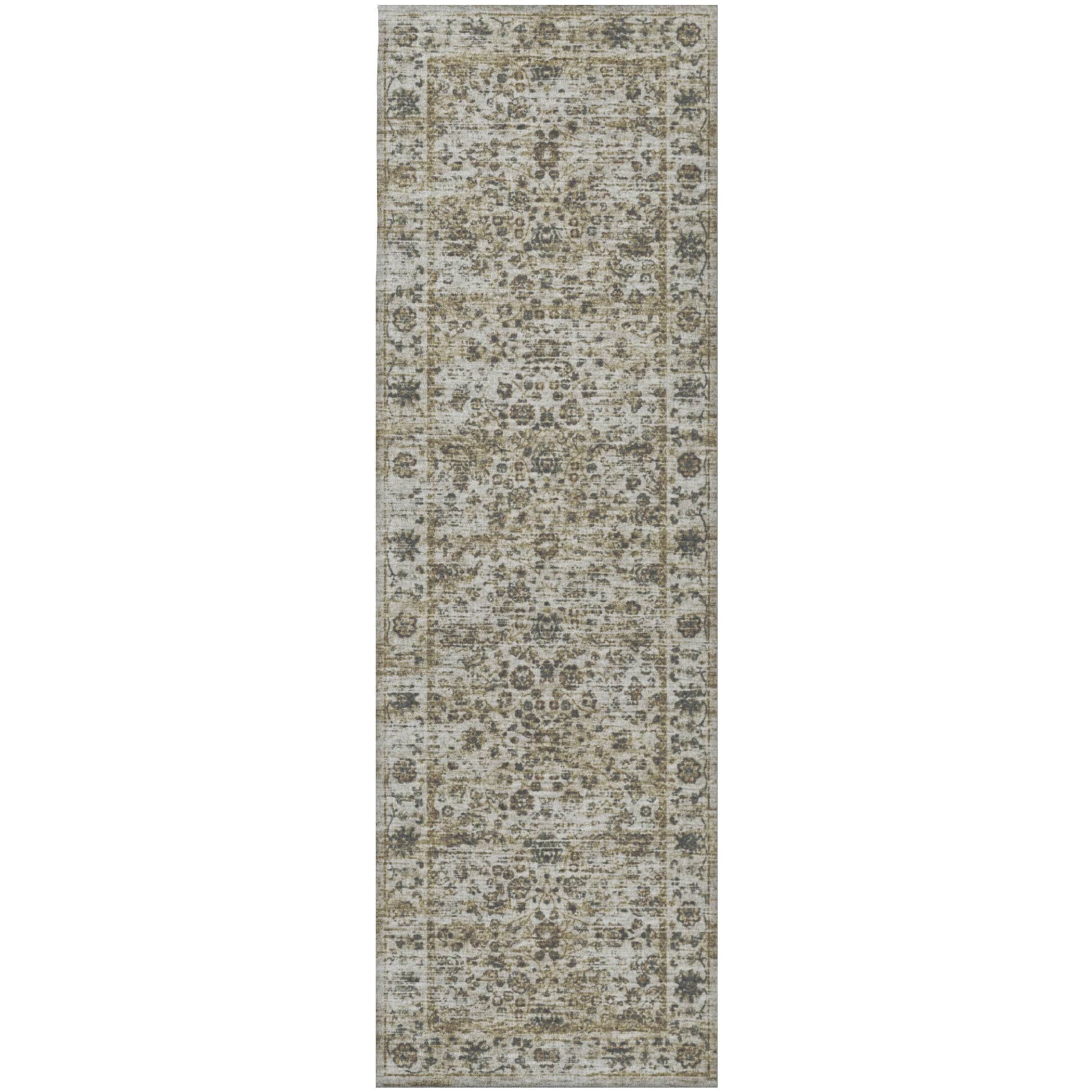 Indoor/Outdoor Traditional TU3 Ivory Rug 2'6" x 10' #shape_Runner
