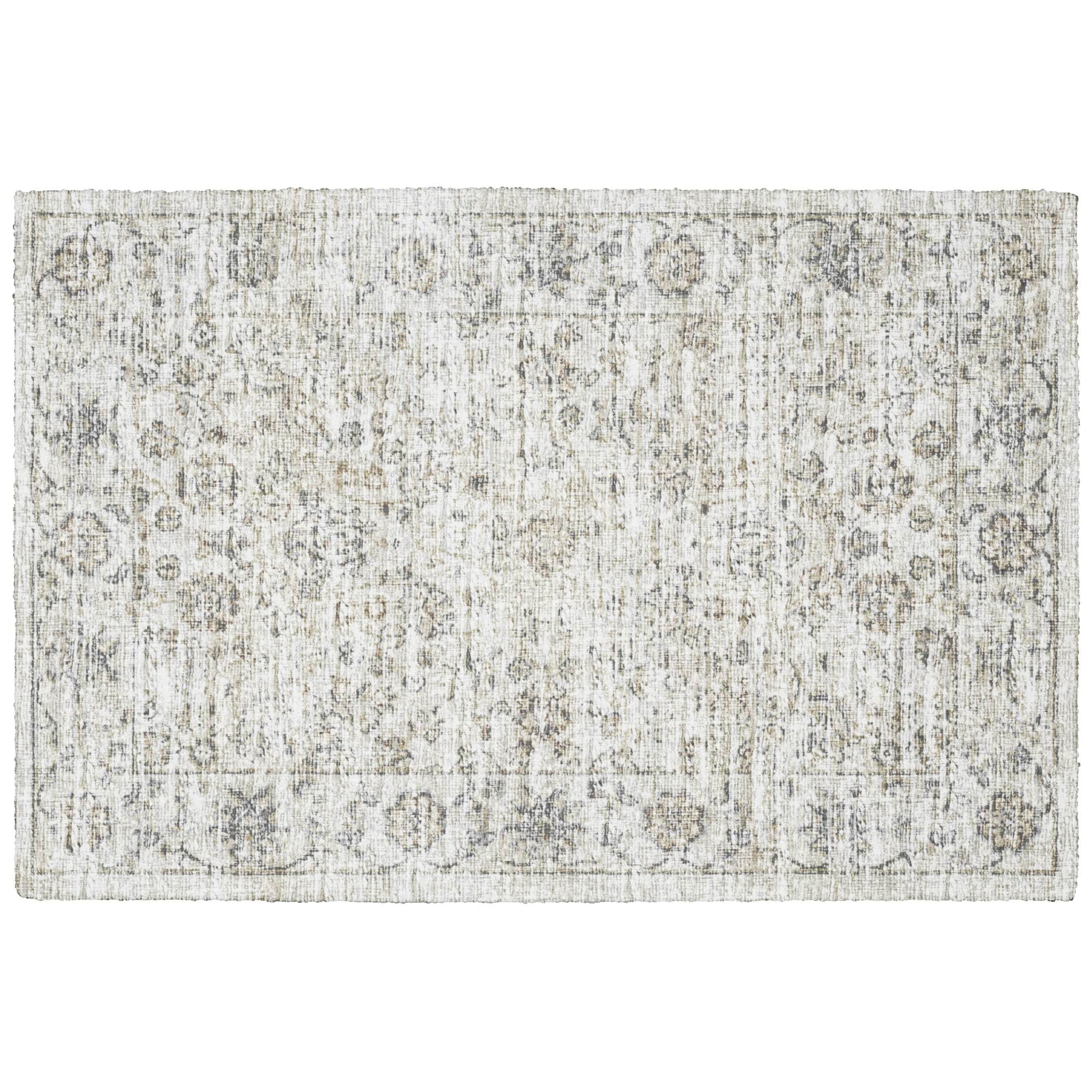 Indoor/Outdoor Traditional TU3 Ivory Rug 1'8" x 2'6" #shape_Rectangle