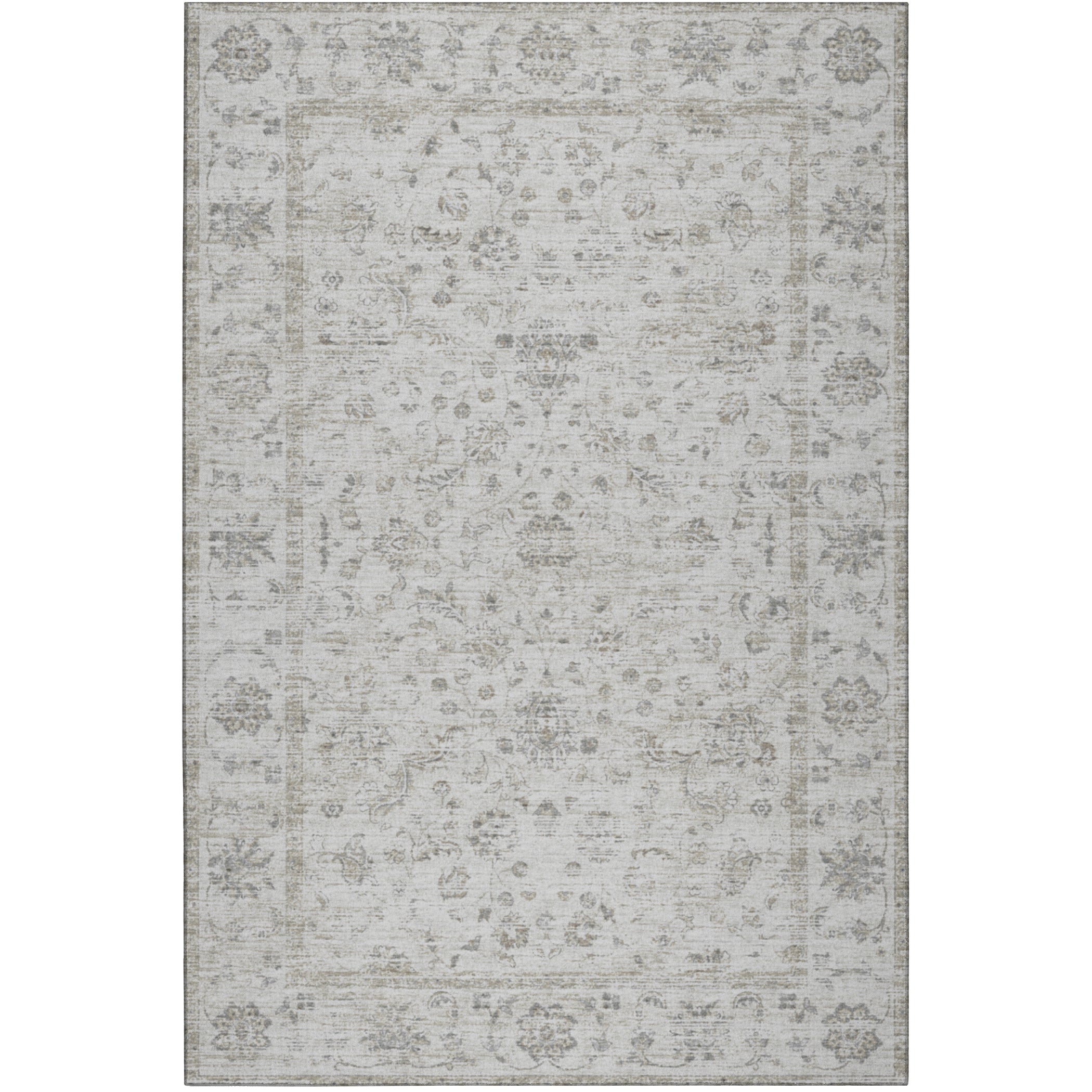 Indoor/Outdoor Traditional TU3 Ivory Rug 3' x 5' #shape_Rectangle