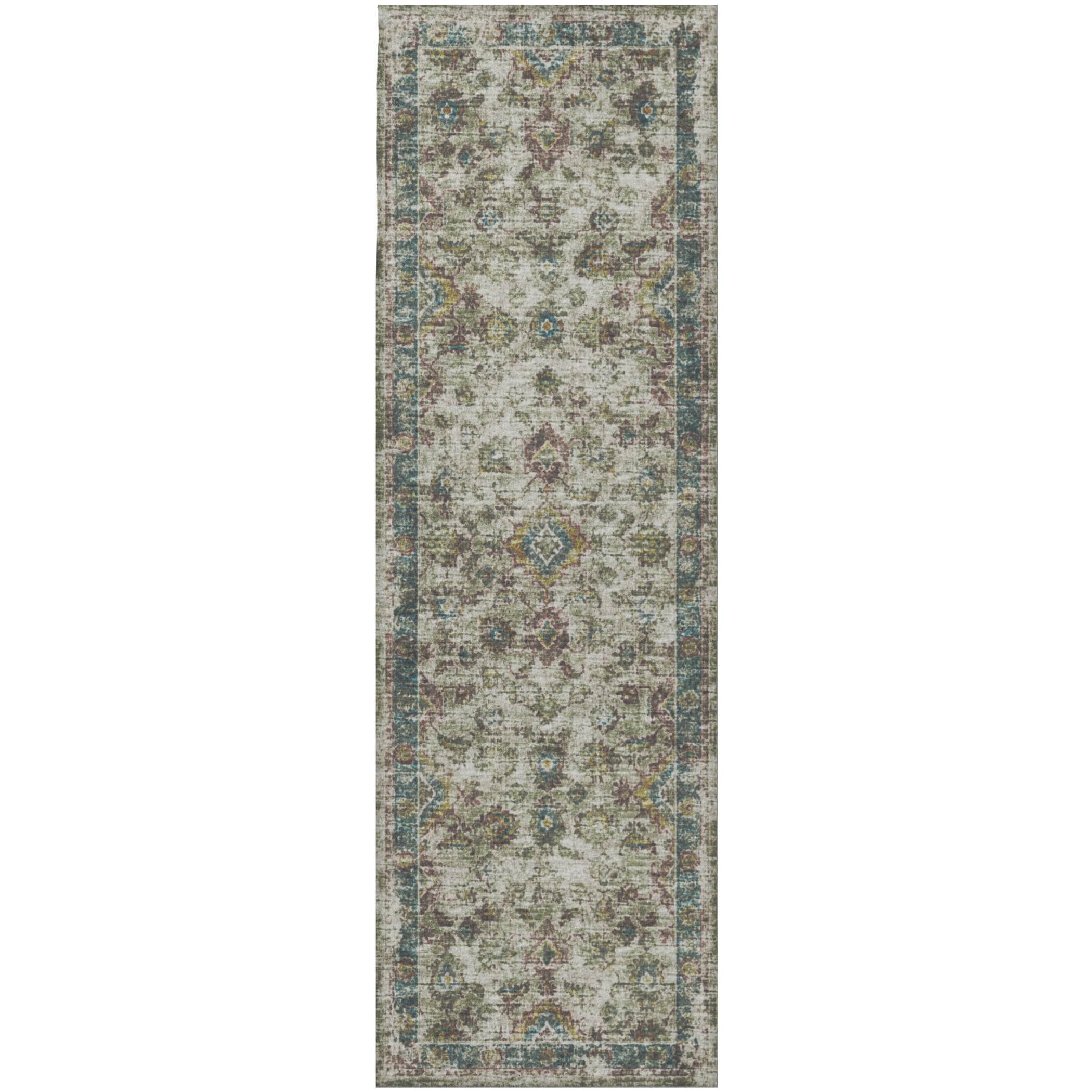 Indoor/Outdoor Traditional TU7 Linen Ivory Rug 2'6" x 10' #shape_Runner
