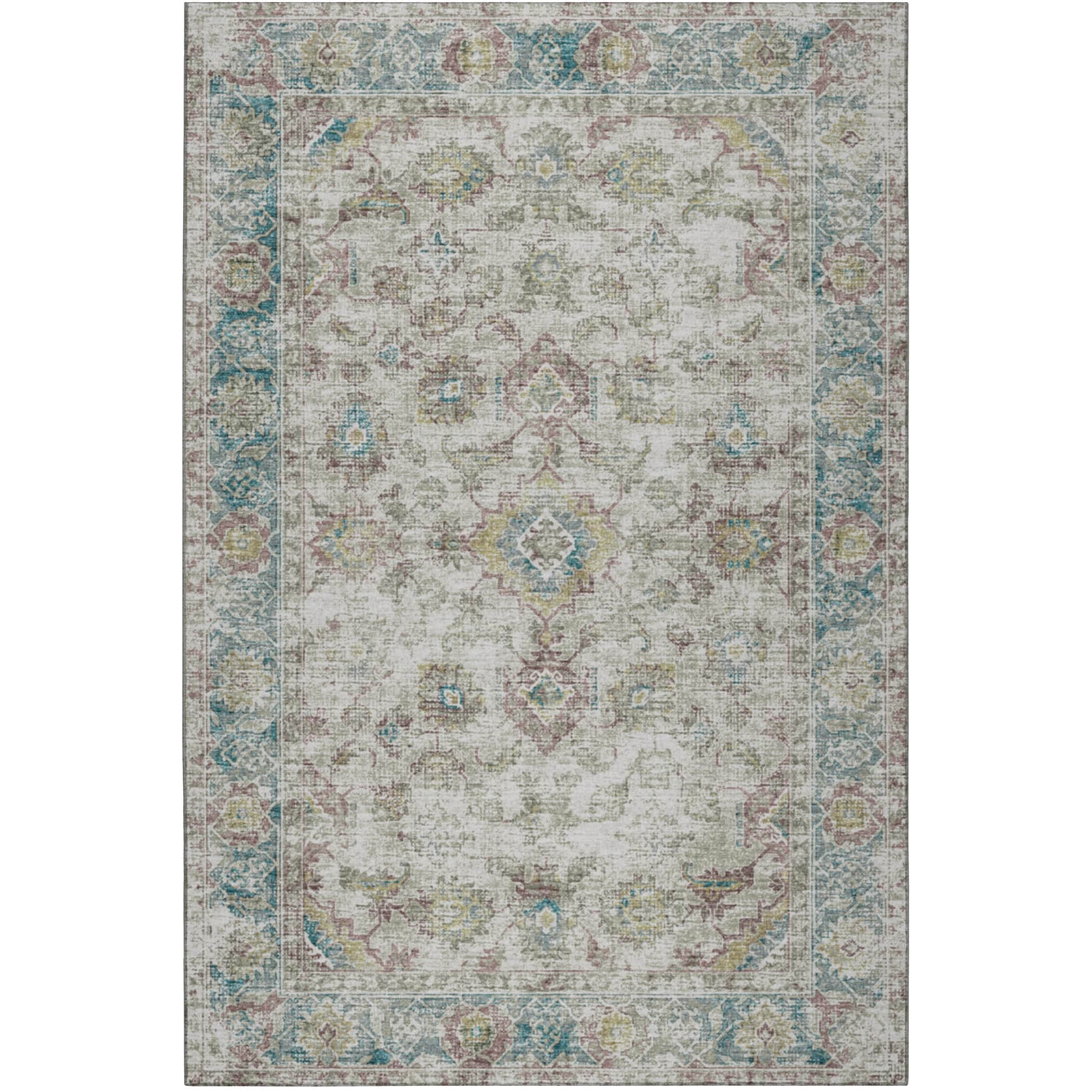 Indoor/Outdoor Traditional TU7 Linen Ivory Rug 3' x 5' #shape_Rectangle