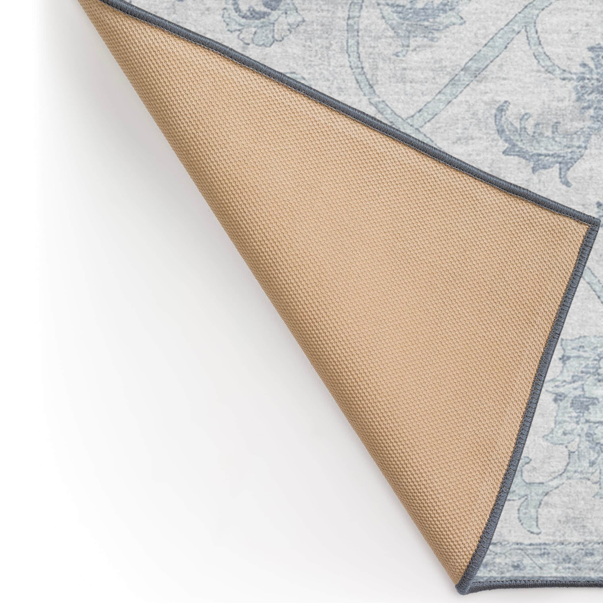 Indoor/Outdoor Traditional TU8 Denim Blue Rug 1'8" x 2'6" #shape_Rectangle