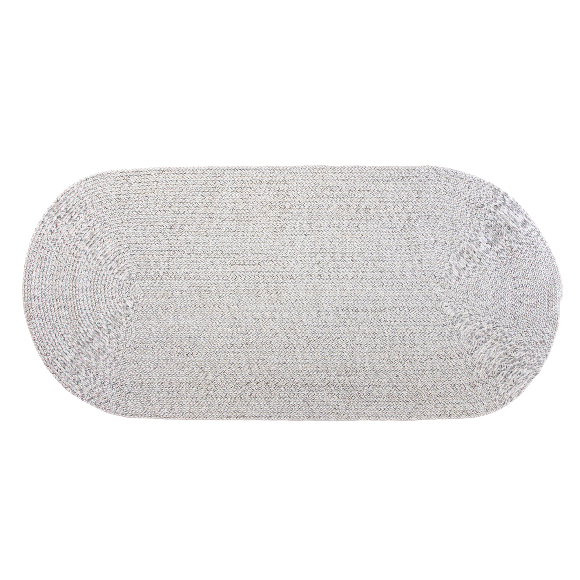 Cantebury CAN01E Ivory Braided Rug #color_ivory