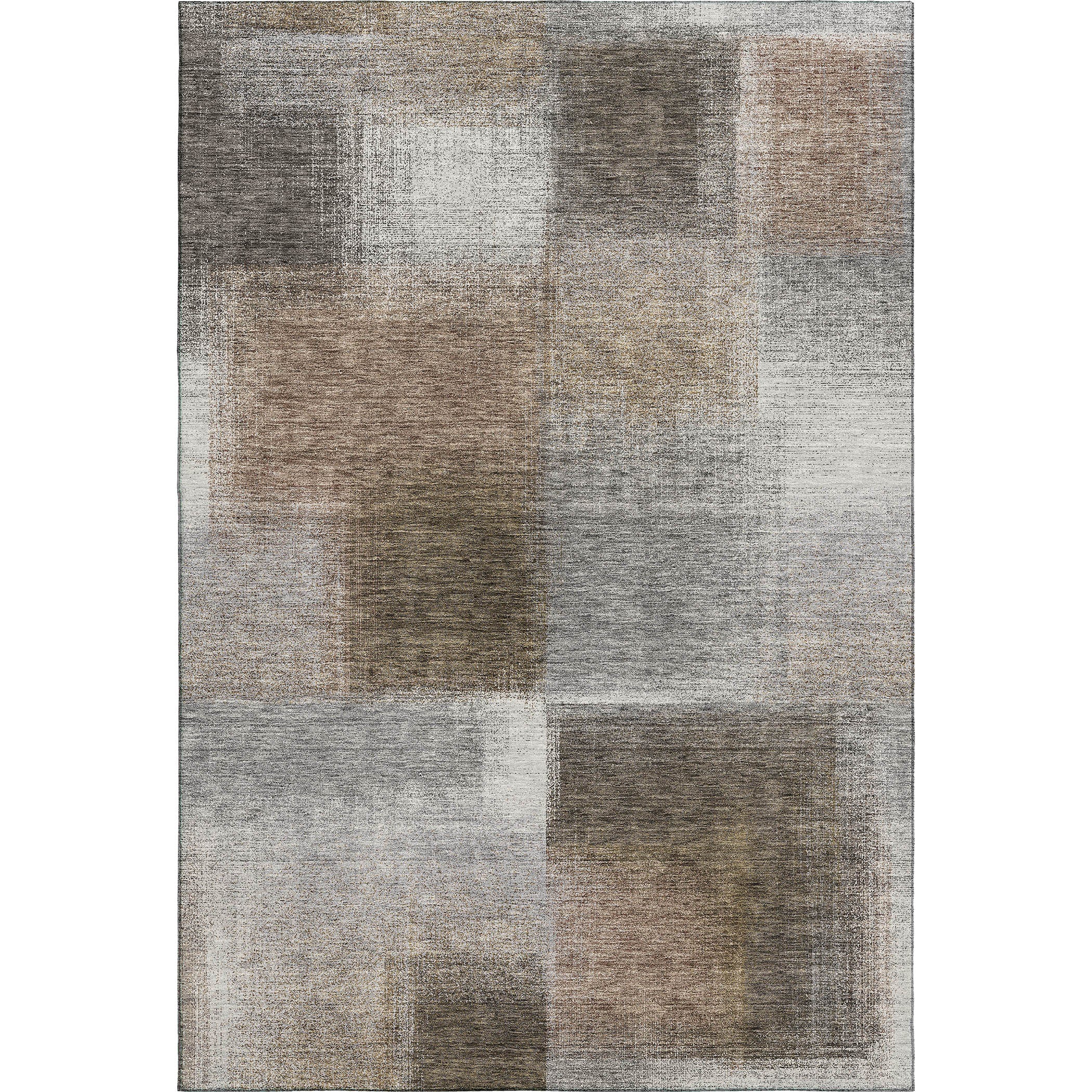 Luxury Washable Indoor/Outdoor Transitional TV10 Pewter Gray Rug 2'6" x 3'10" #shape_Rectangle