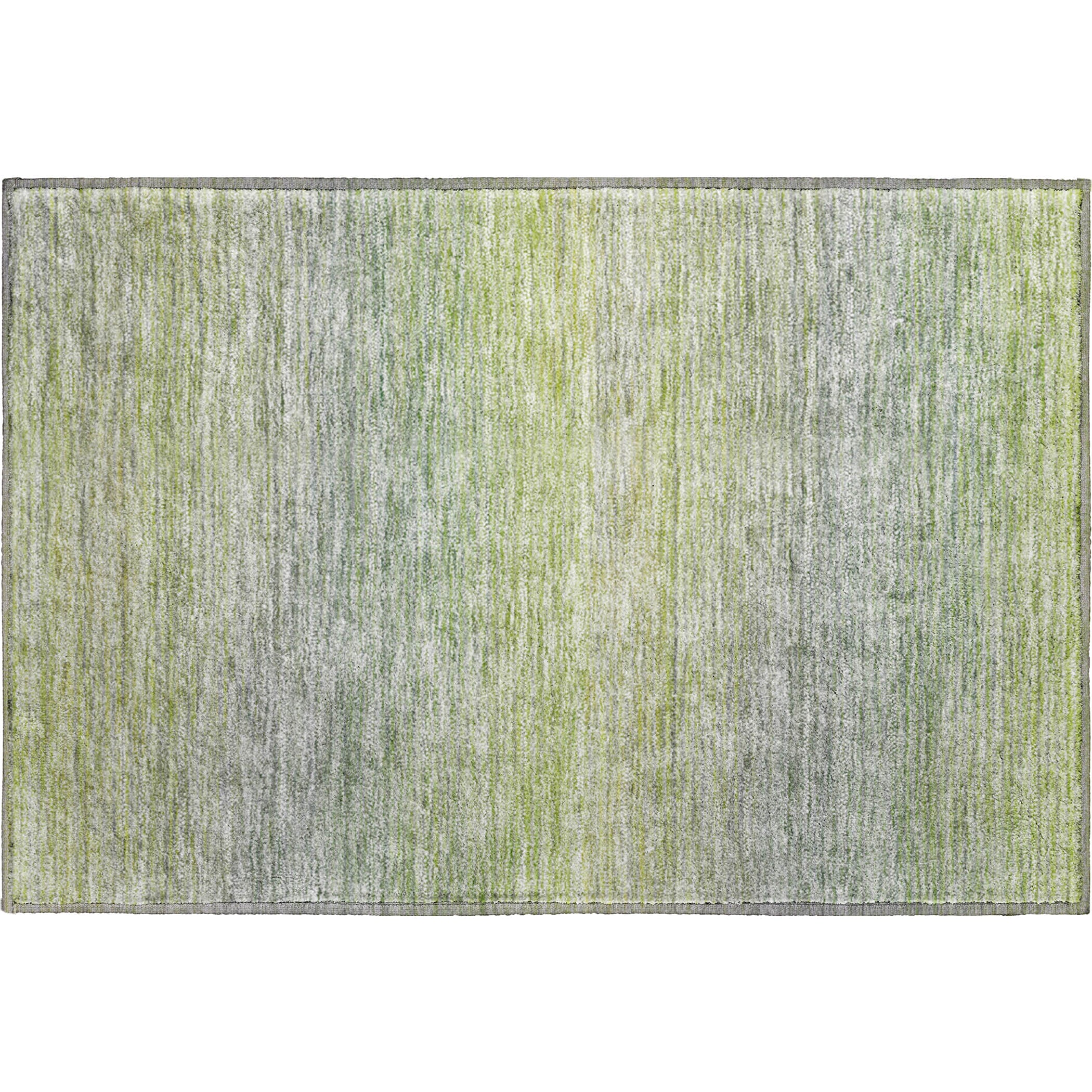 Luxury Washable Indoor/Outdoor Transitional TV11 Aloe Green Rug 1'8" x 2'6" #shape_Rectangle