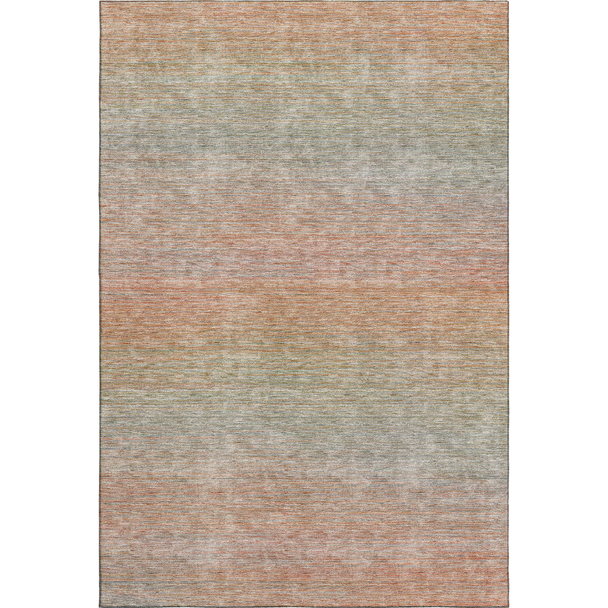 Luxury Washable Indoor/Outdoor Transitional TV11 Coral Orange Rug 2'6" x 3'10" #shape_Rectangle