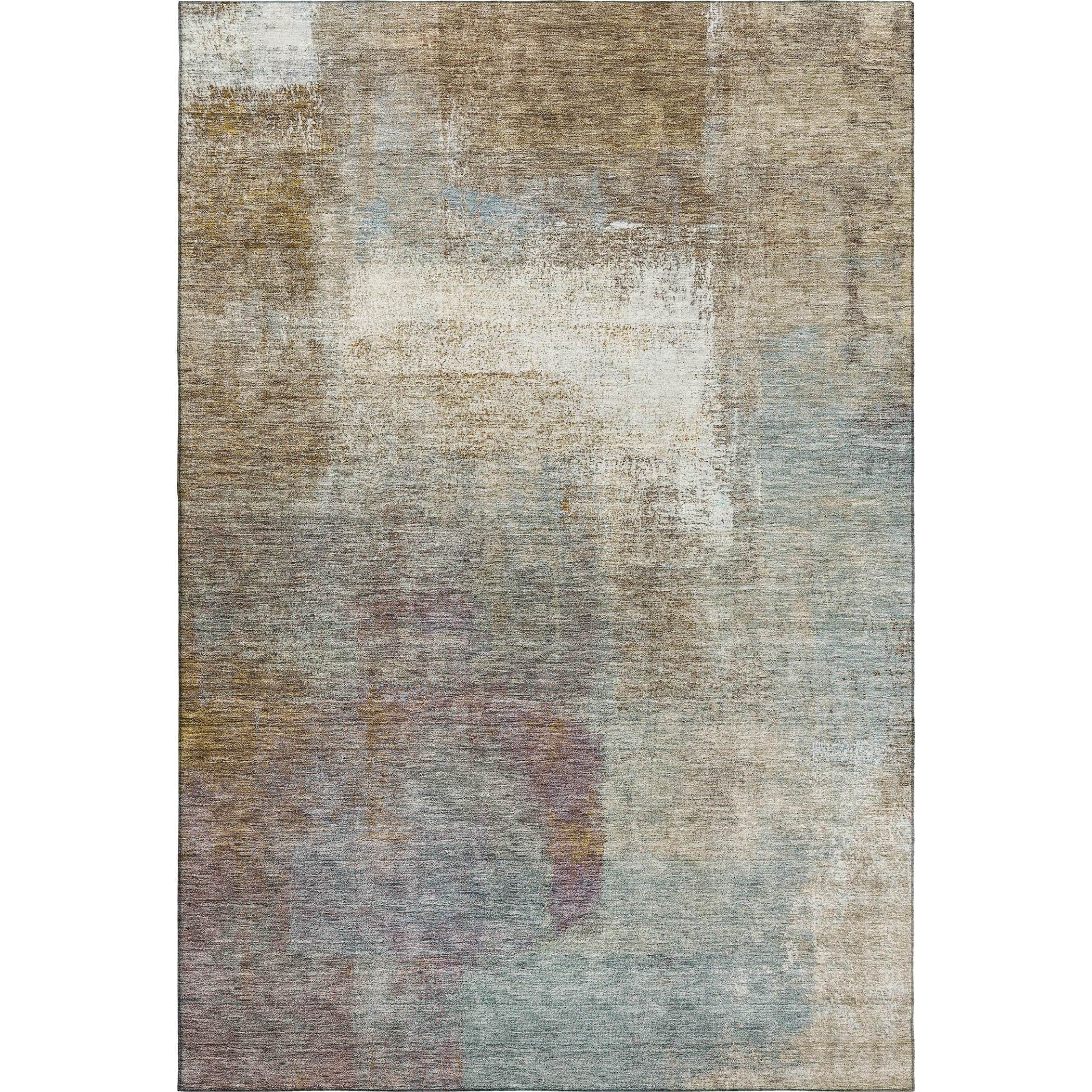Luxury Washable Indoor/Outdoor Transitional TV12 Mocha Brown Rug 2'6" x 3'10" #shape_Rectangle