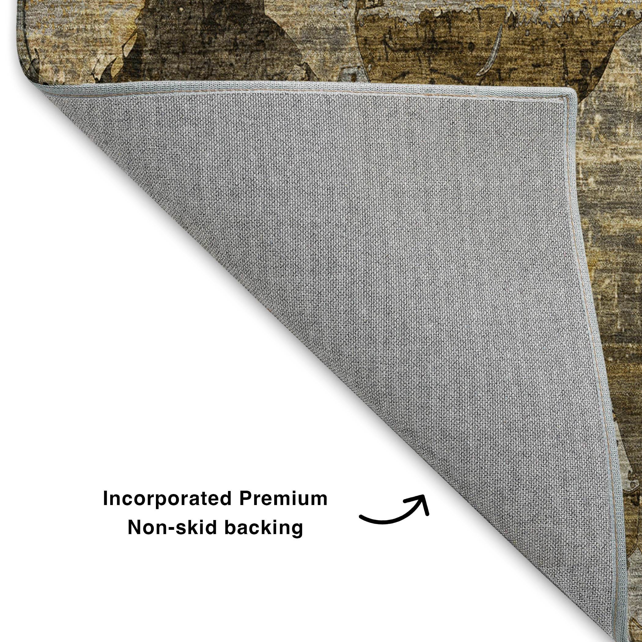 Luxury Washable Indoor/Outdoor Transitional TV15 Mocha Brown Rug 1'8" x 2'6" #shape_Rectangle