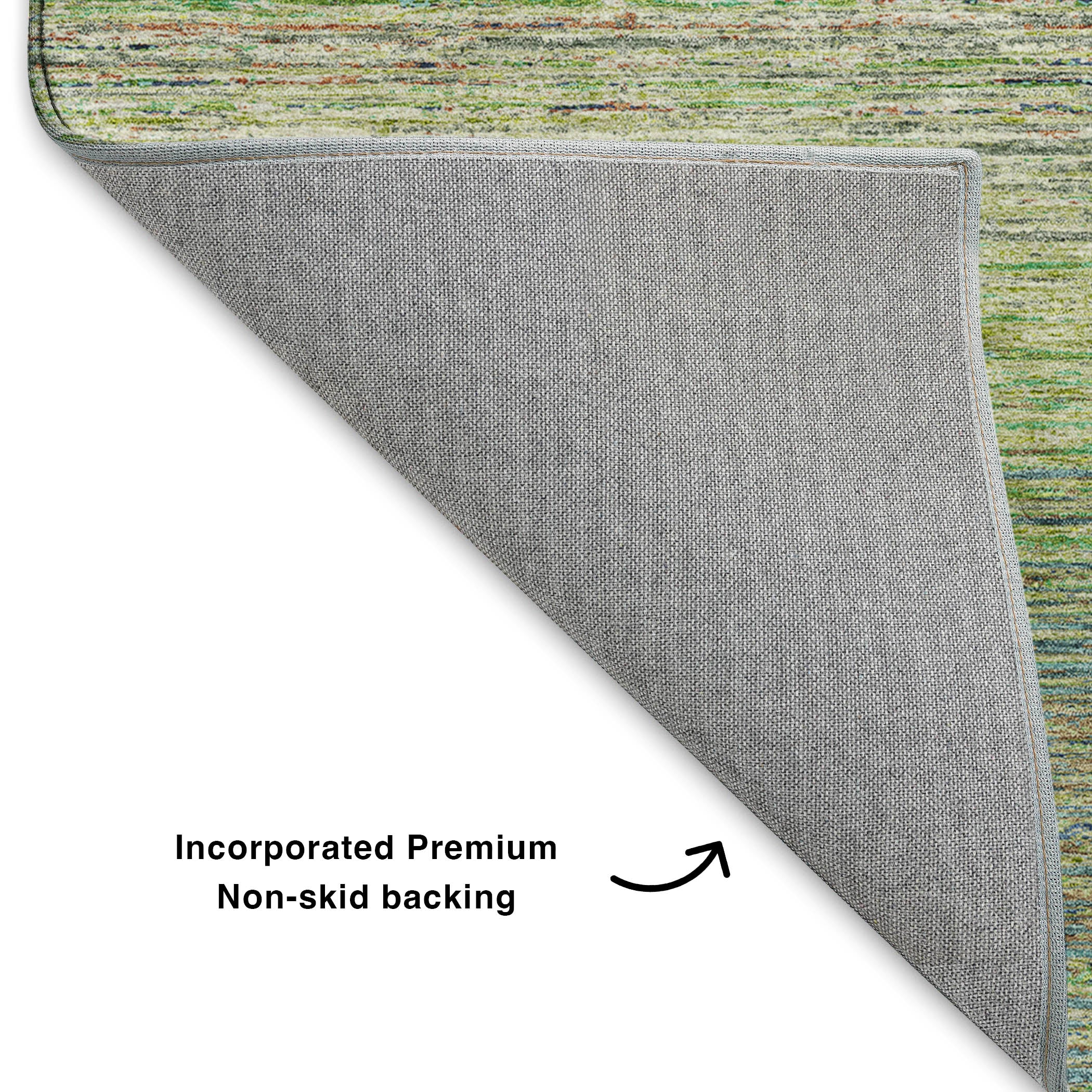 Luxury Washable Indoor/Outdoor Transitional TV1 Aloe Green Rug 1'8" x 2'6" #shape_Rectangle