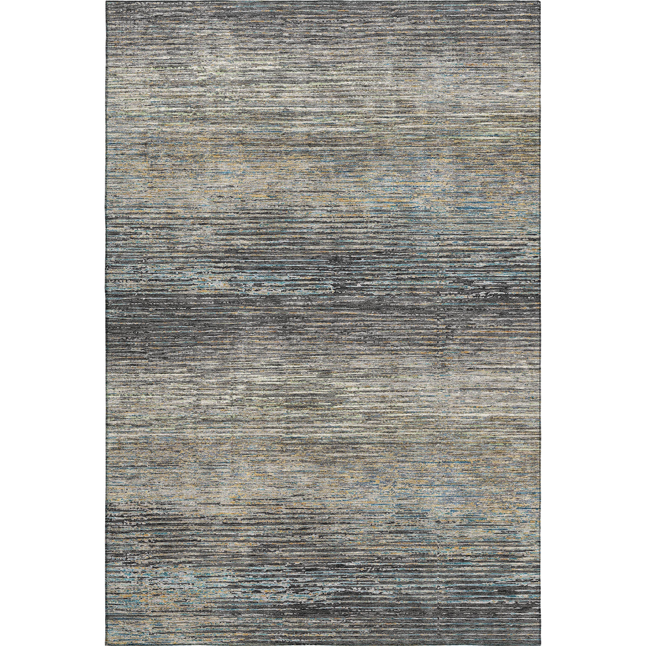 Luxury Washable Indoor/Outdoor Transitional TV1 Granite Gray Rug 2'6" x 3'10" #shape_Rectangle