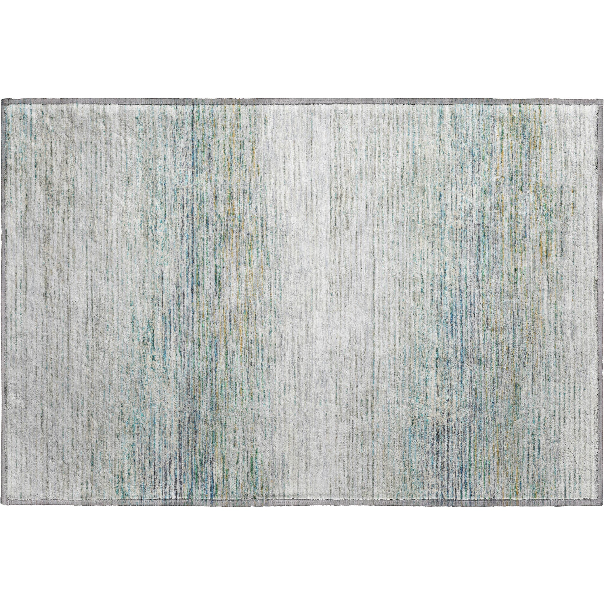 Luxury Washable Indoor/Outdoor Transitional TV1 Linen Ivory Rug 1'8" x 2'6" #shape_Rectangle