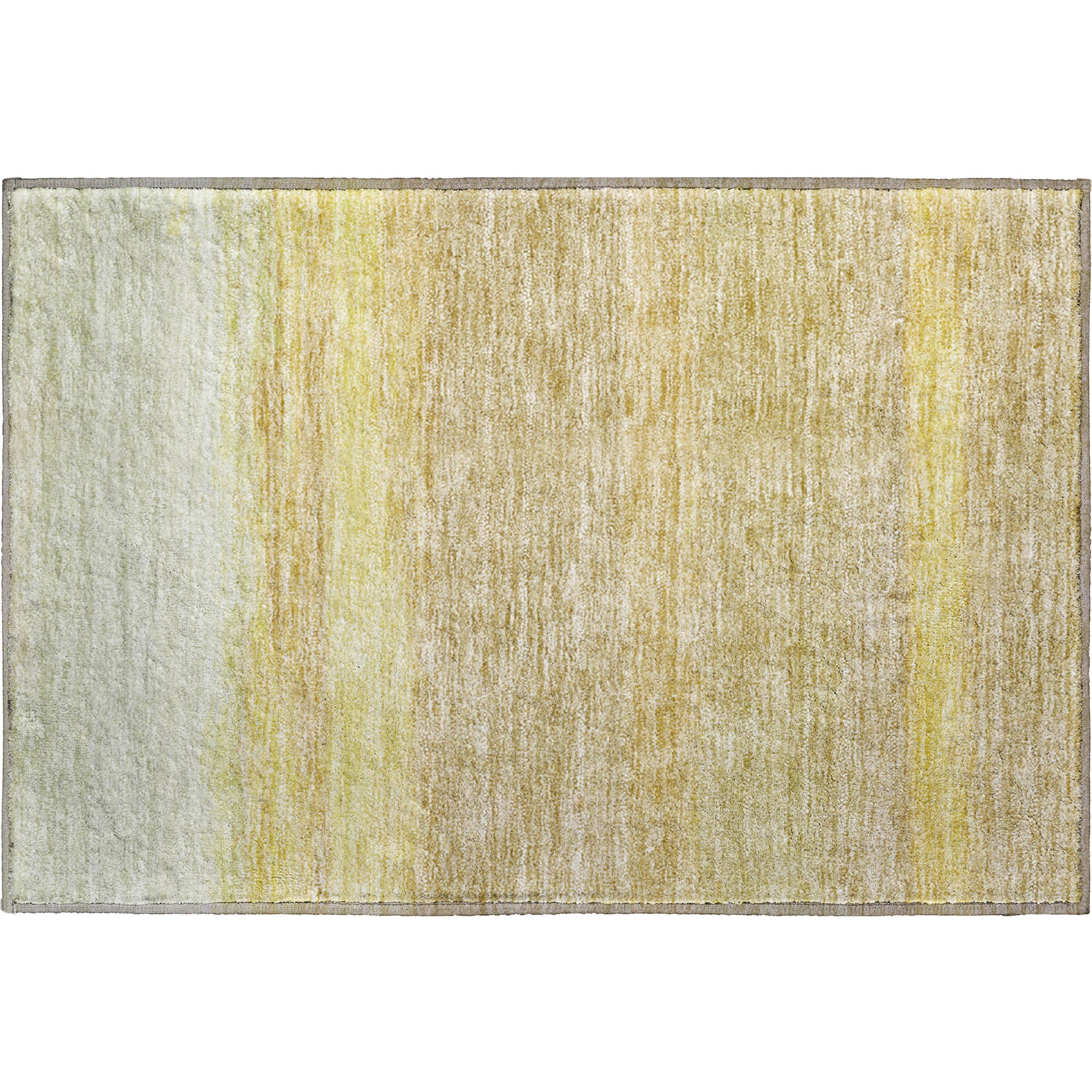 Luxury Washable Indoor/Outdoor Transitional TV2 Tan Brown Rug 1'8" x 2'6" #shape_Rectangle