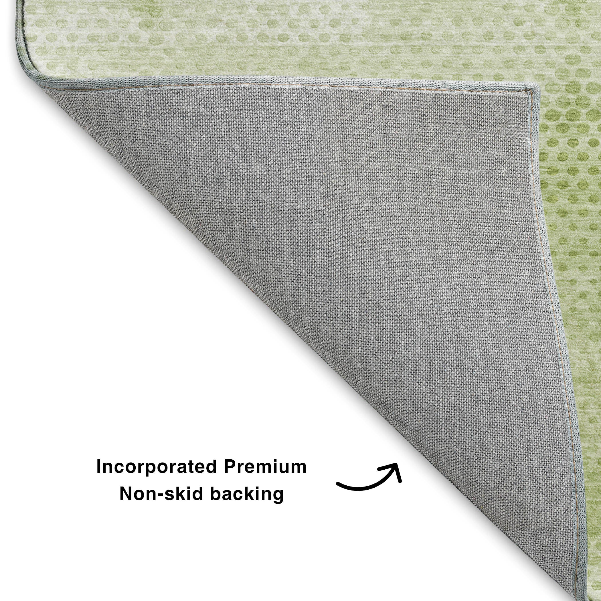 Luxury Washable Indoor/Outdoor Transitional TV4 Mint Green Rug 1'8" x 2'6" #shape_Rectangle