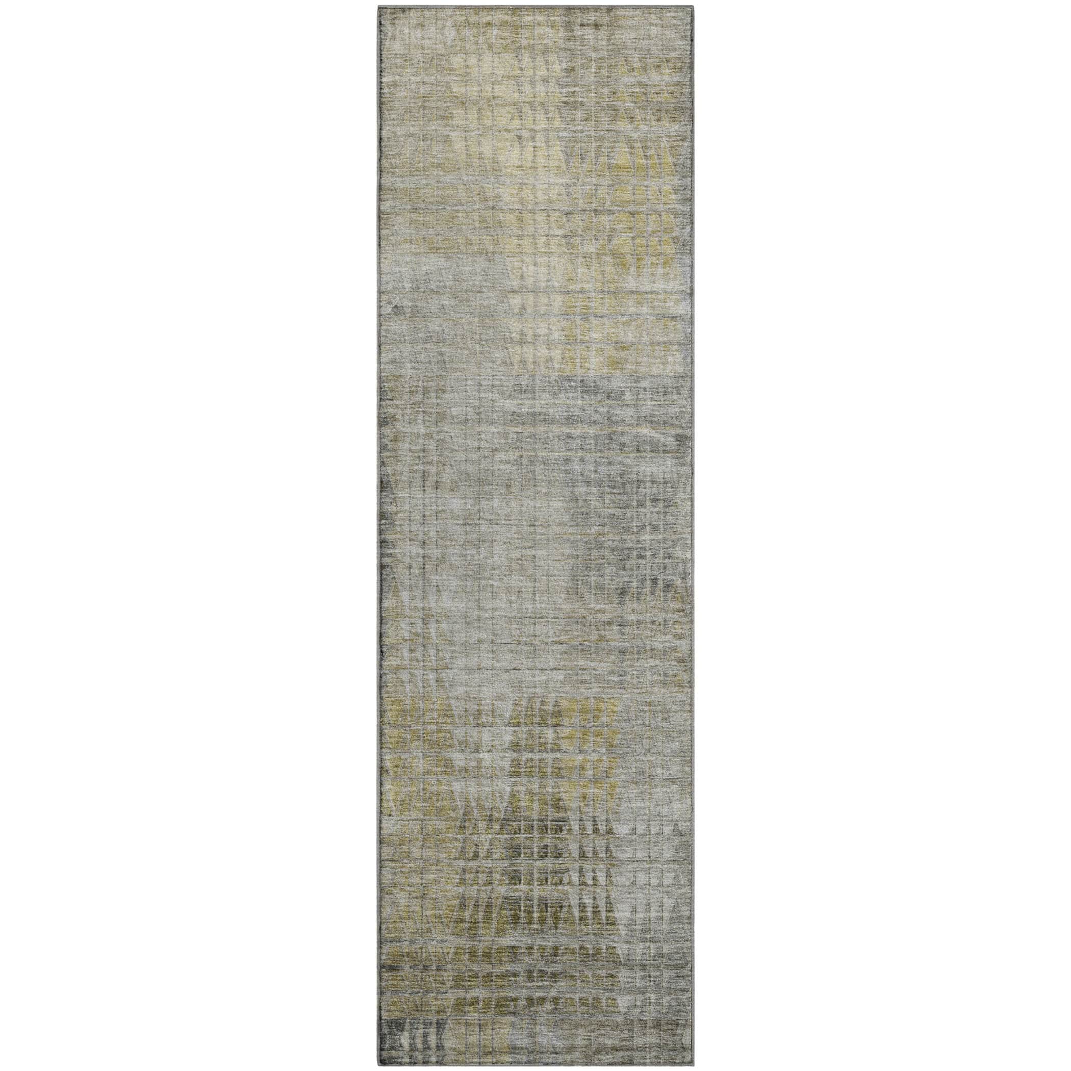 Luxury Washable Indoor/Outdoor Transitional TV6 Taupe Brown Rug 2'3" x 7'6" #shape_Runner
