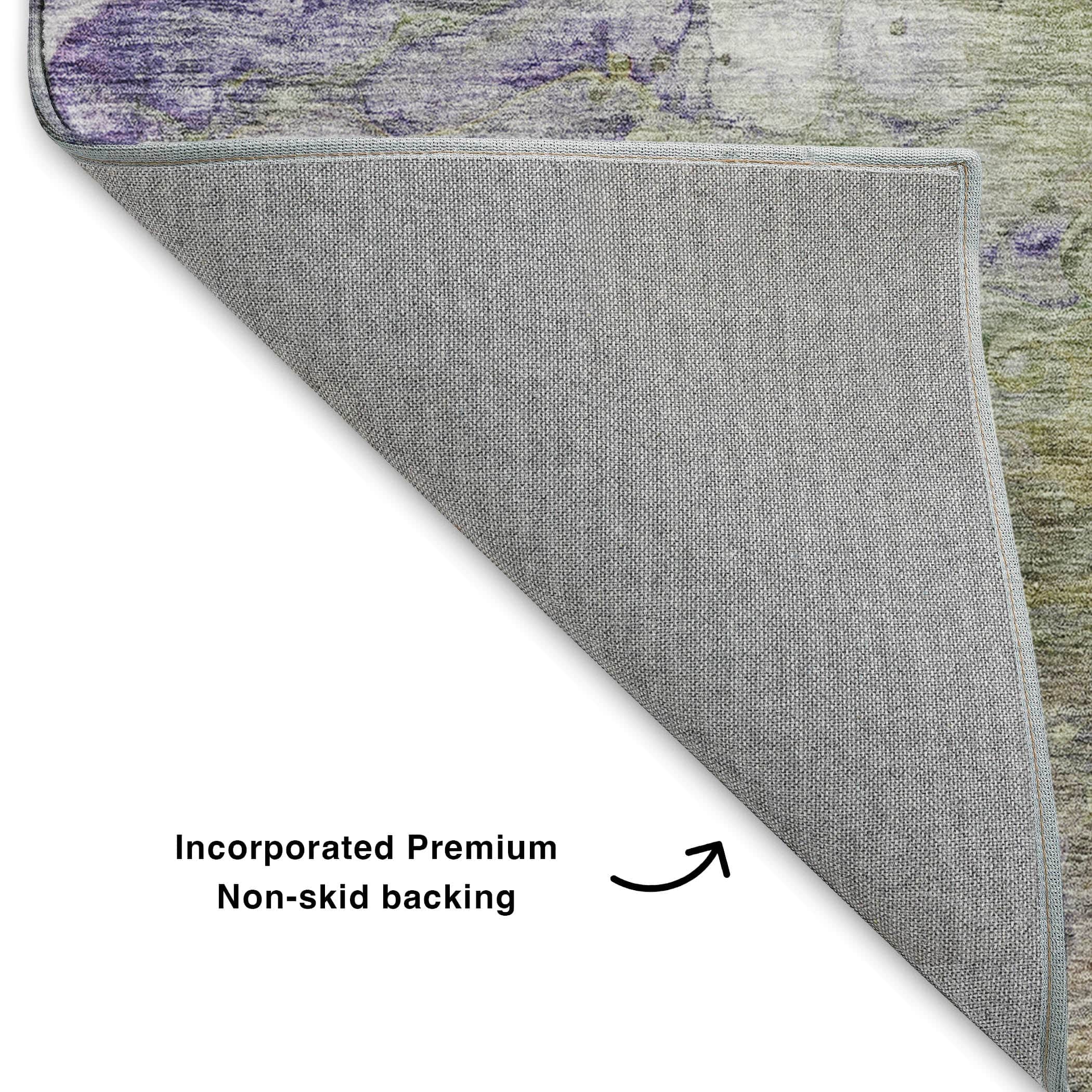 Luxury Washable Indoor/Outdoor Transitional TV7 Aloe Green Rug 1'8" x 2'6" #shape_Rectangle