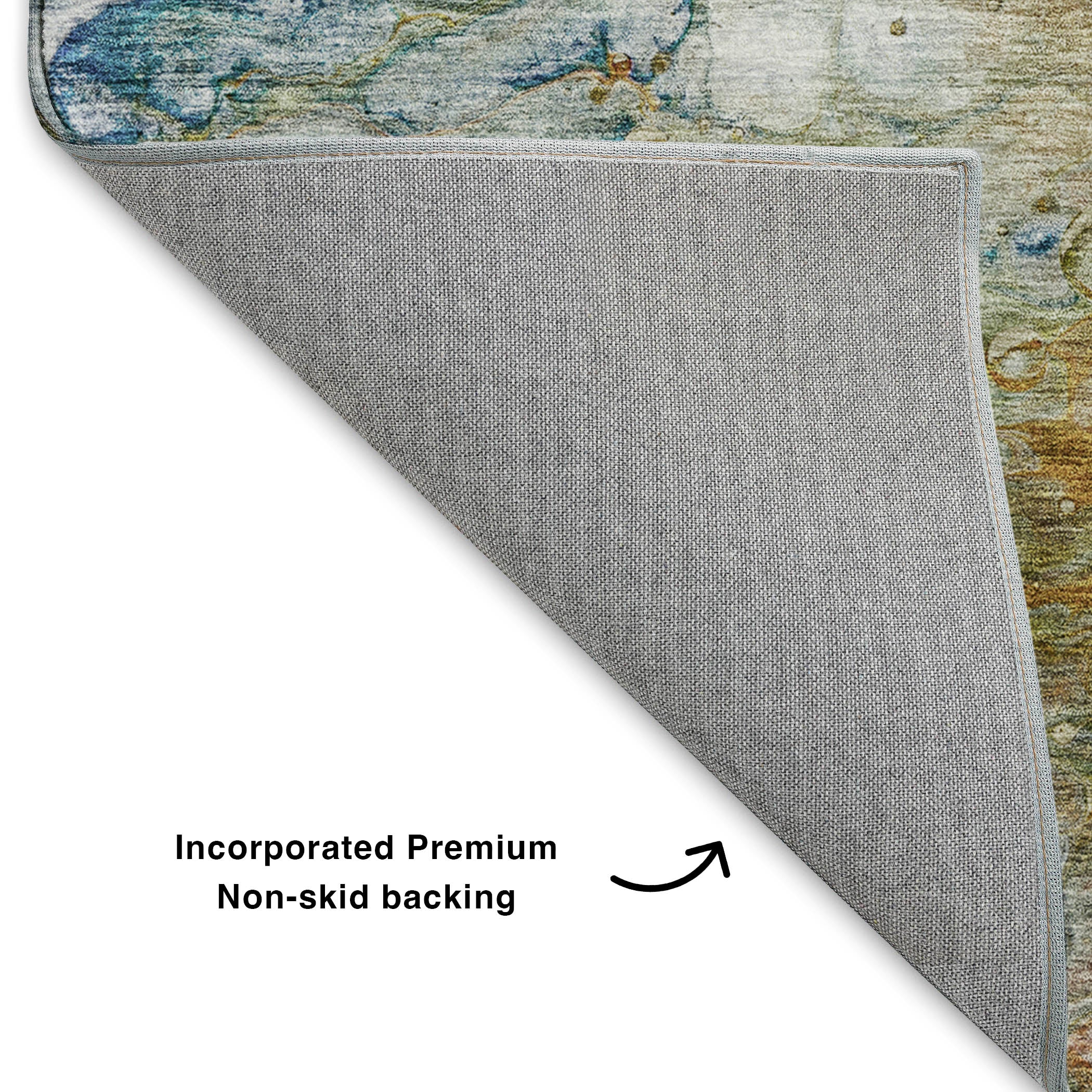 Luxury Washable Indoor/Outdoor Transitional TV7 Paprika Orange Rug 1'8" x 2'6" #shape_Rectangle