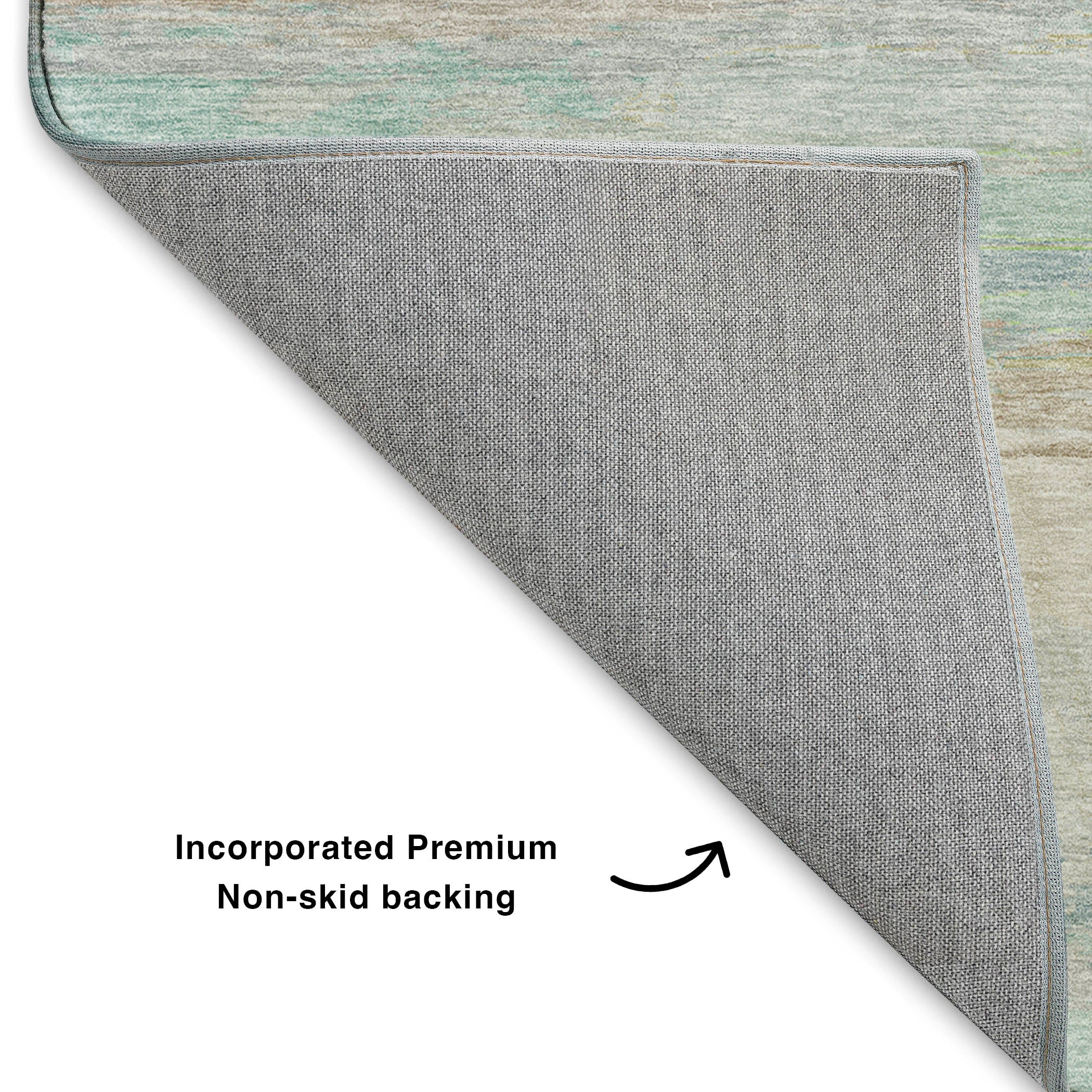 Luxury Washable Indoor/Outdoor Transitional TV8 Ivory Rug 1'8" x 2'6" #shape_Rectangle